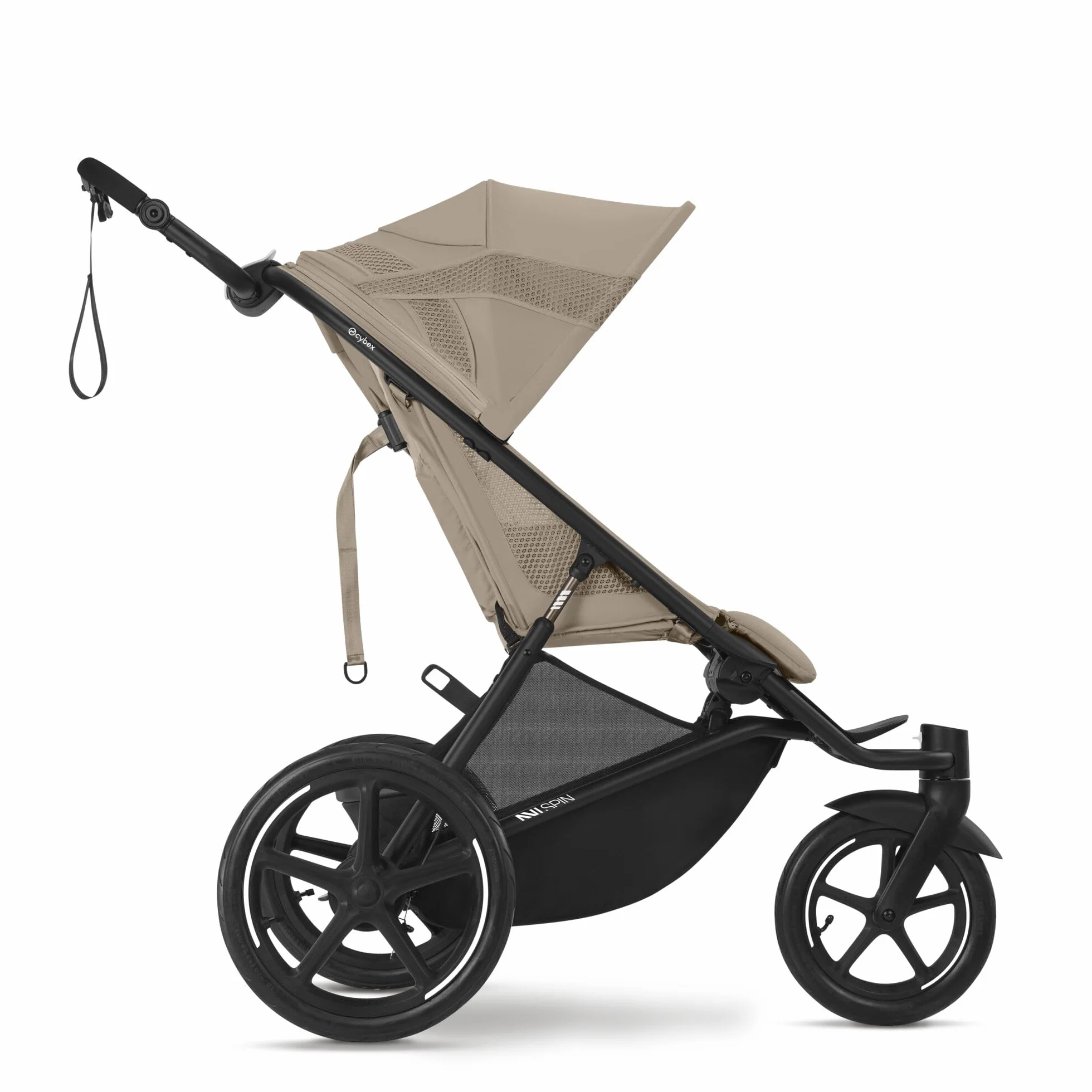 CYBEX Poussette AVI SPIN, De la naissance à 4 ans, 111 cm, 22 kg, Almond Beige