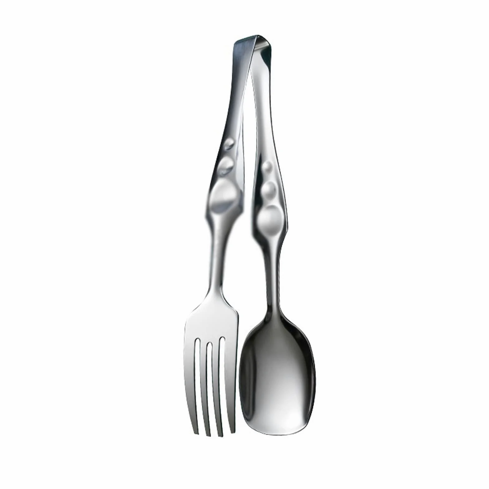 Pinces de Cuisine en Acier Inoxydable Pince intégrale publique cuillère de ménage Baguettes cuillère cuillère de Cuisine Pince de Barbecue