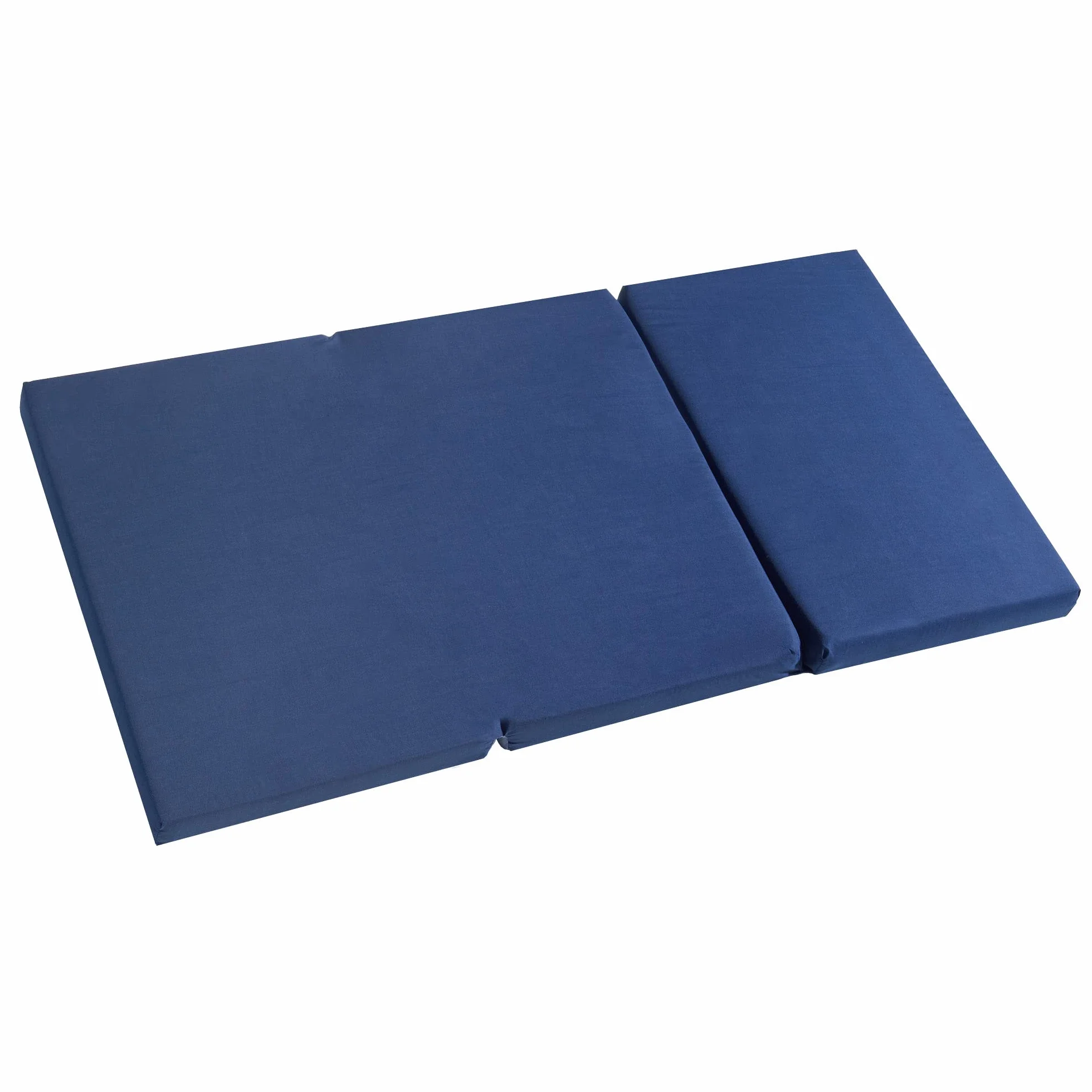 Matelas Bébé de Voyage Pliant 60 x 120 cm Bleu Foncé avec Sac de Transport Housse Amovible Mousse Ferme Épaisseur 5,5 cm
