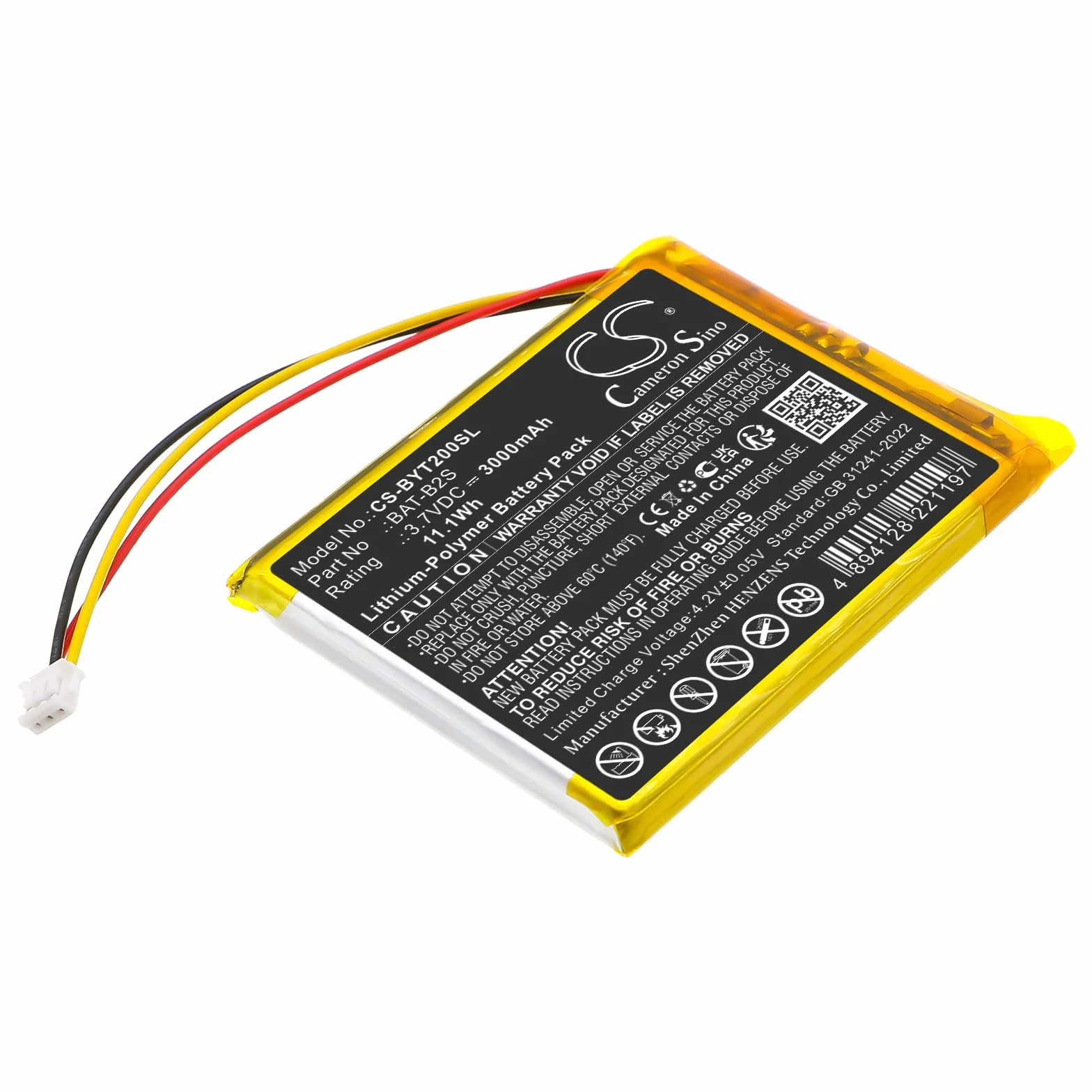 TECHTEK Batterie 3000mAh Compatible VB805 VB805PRO 2S 2TM 5S 6T Ainanny Baby 1T BM101-M