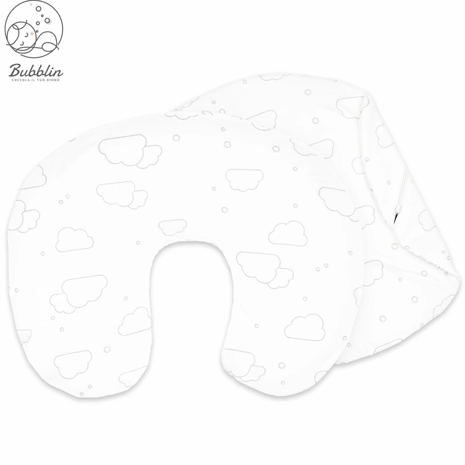 Housse de Coussin pour Allaitement 100% Coton Fermeture Discrète
