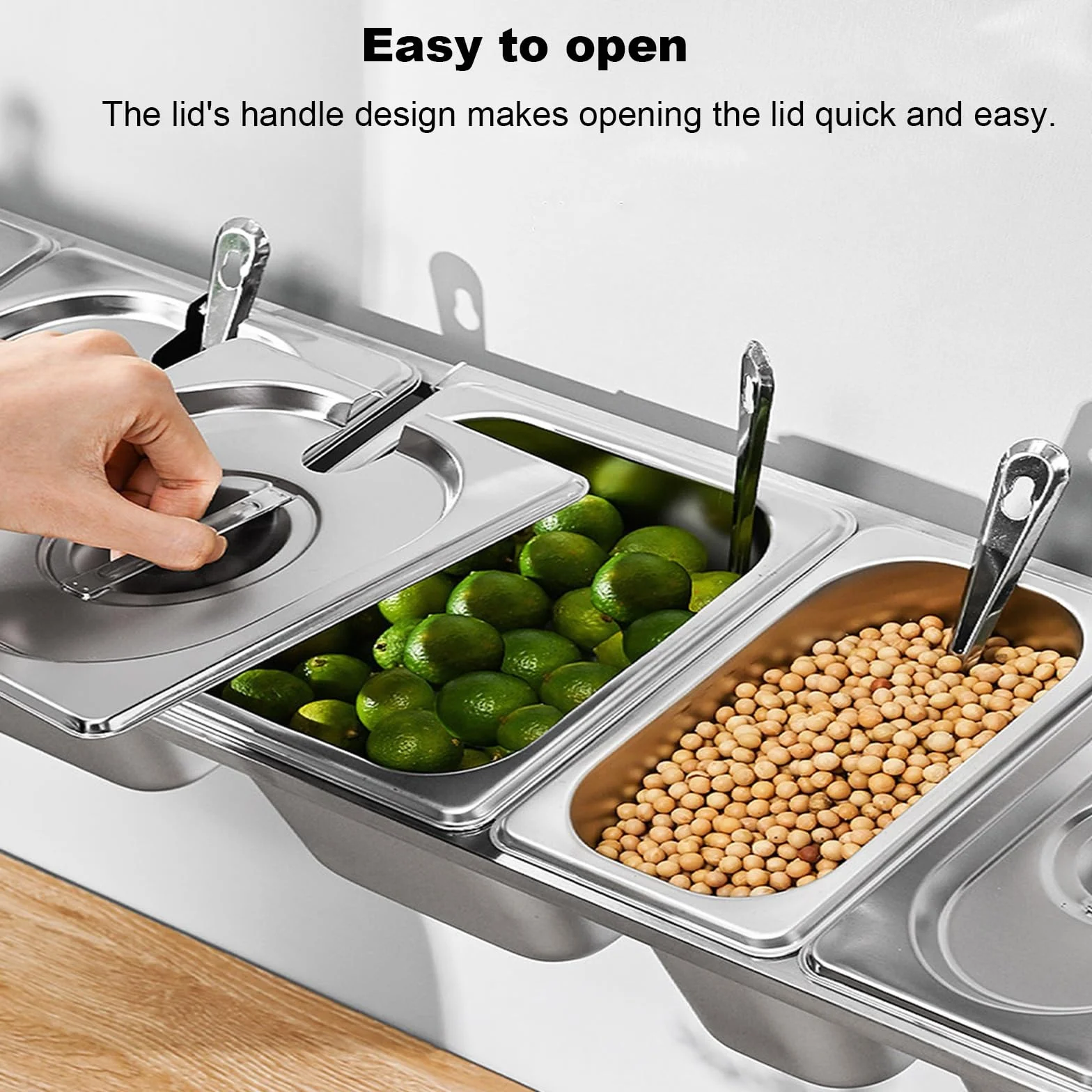 Boîte épices murale amovible inox 6 grilles rangement cuisine
