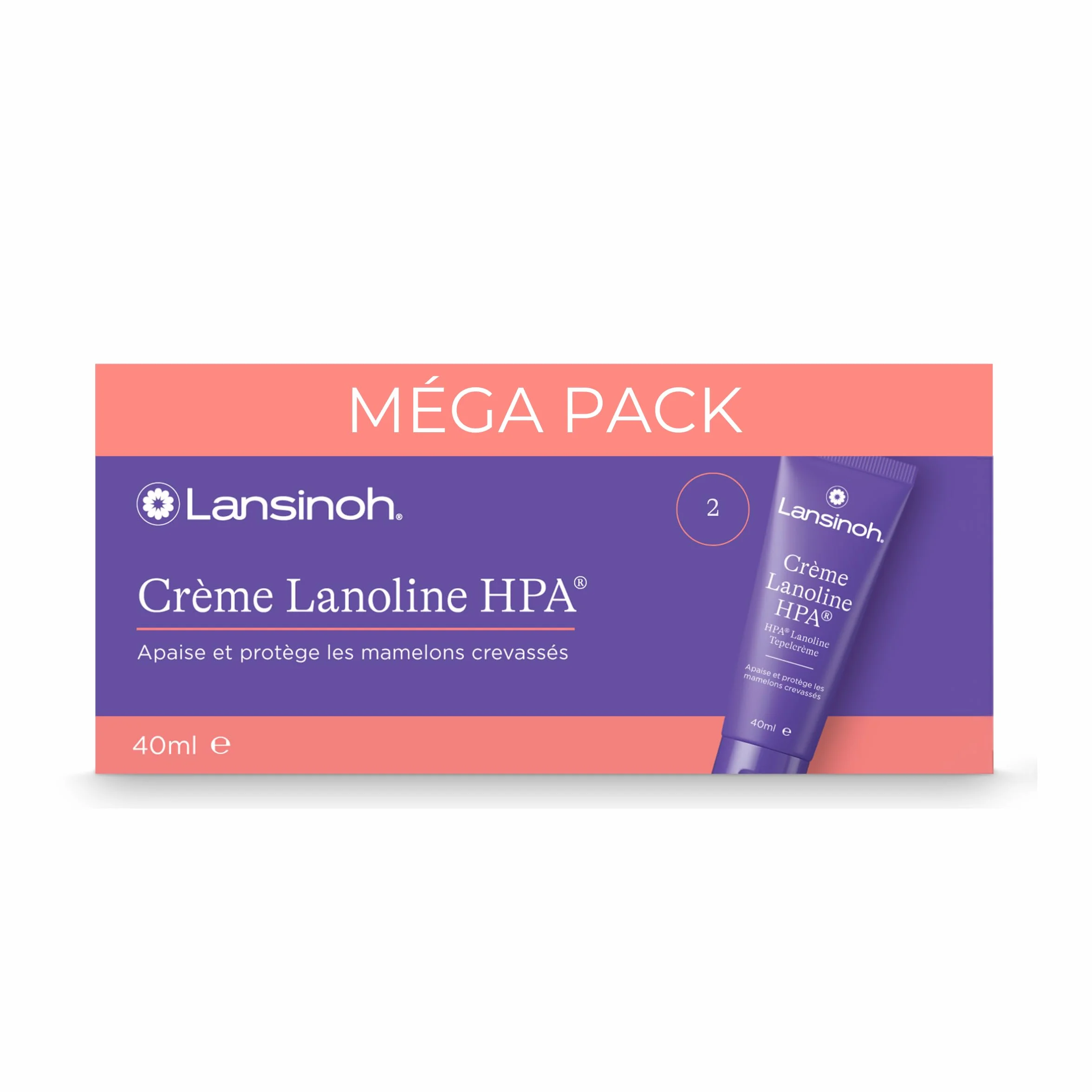 Lansinoh Crème Lanoline HPA 2x40ml
