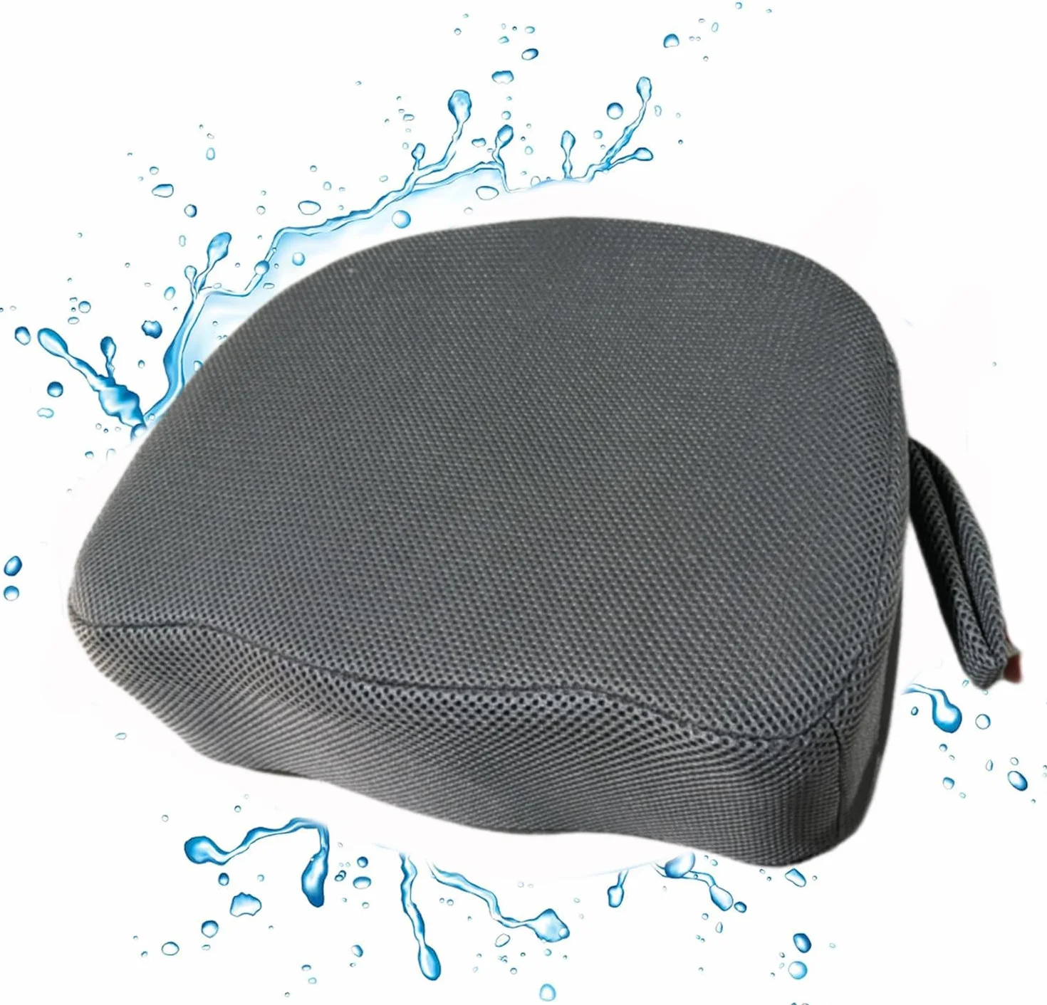 Coussin Baignoire Antidérapant Siège Rehausseur de Bain 38 x 30 x 13 cm Gris