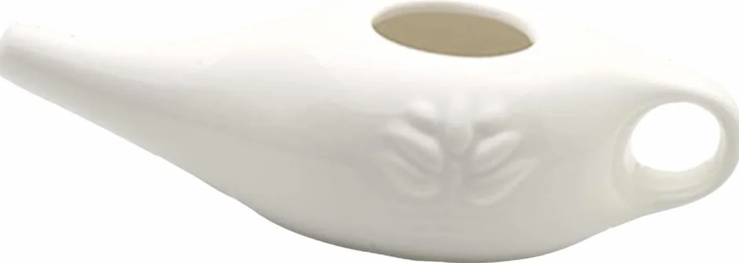 Pot de nettoyage de nez en céramique 250 ml étanche bec verseur rinçage nasal