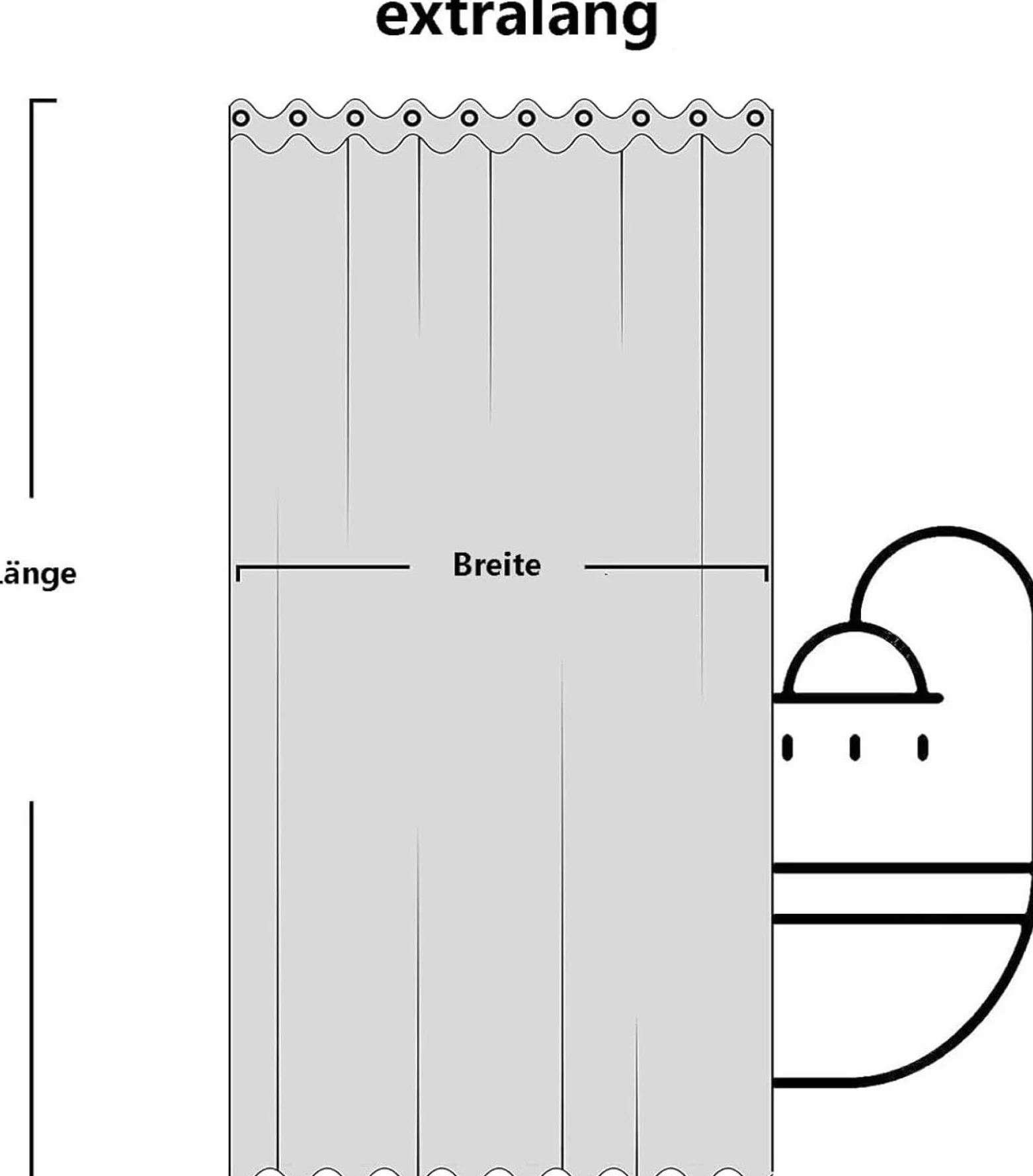 Rideau de douche lavable avec bordure noire, résistant à la moisissure, idéal pour salle de bain, baignoire, imperméable, durable, facile à nettoyer, design élégant