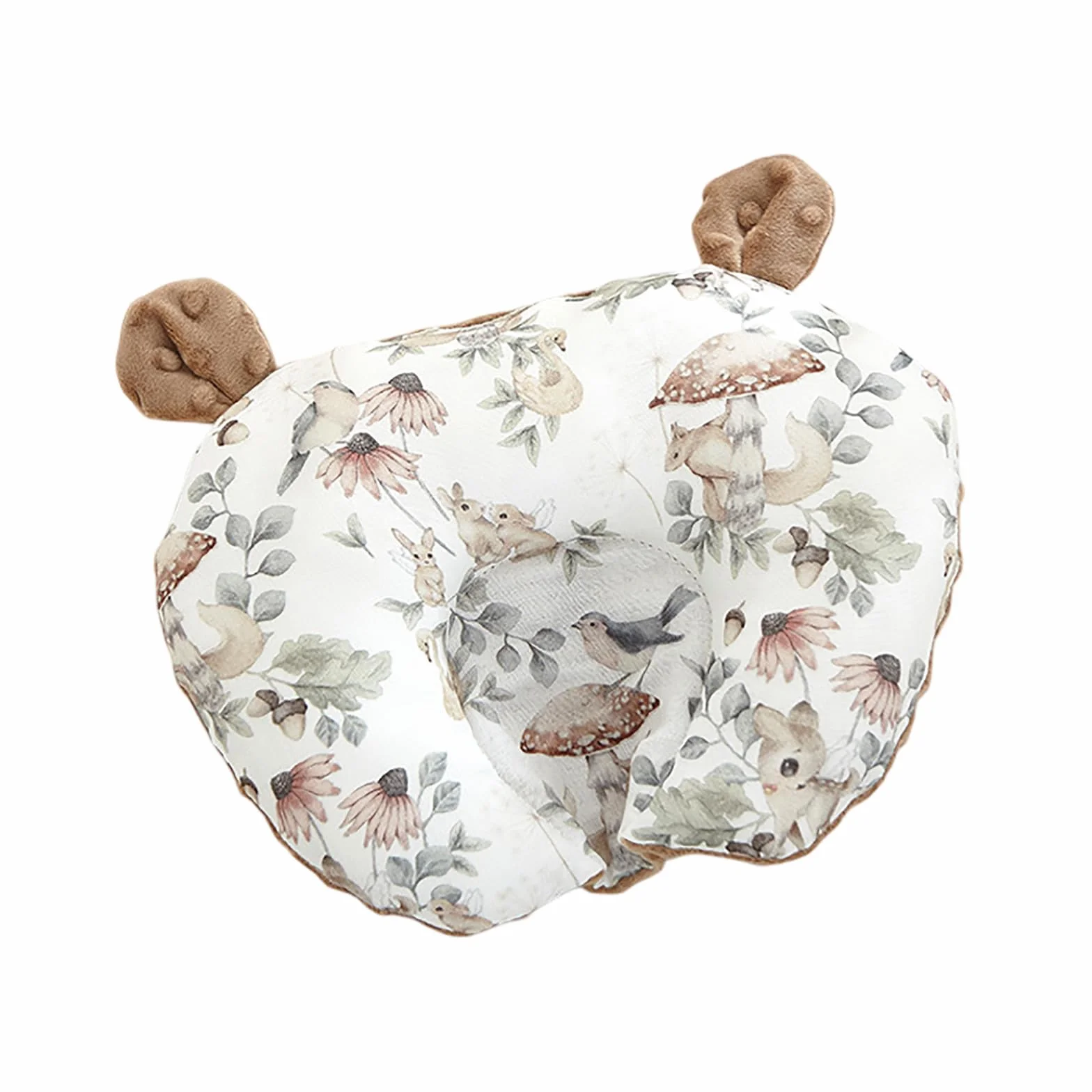 Oreiller pour Tout-Petit en Coton Biologique Doux Lavable en Machine Gris Clair
