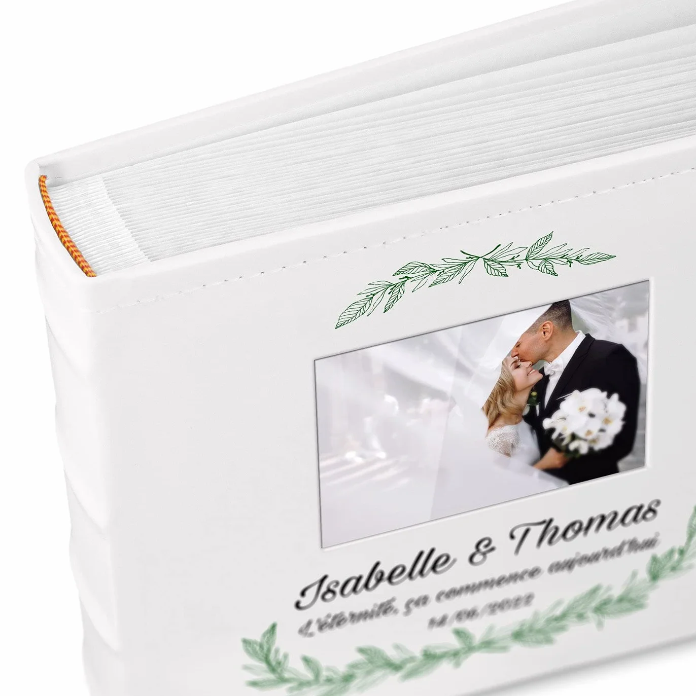 Maverton Album photos à pochettes personnalisé avec poche ouvrable couverture cadeau mariage