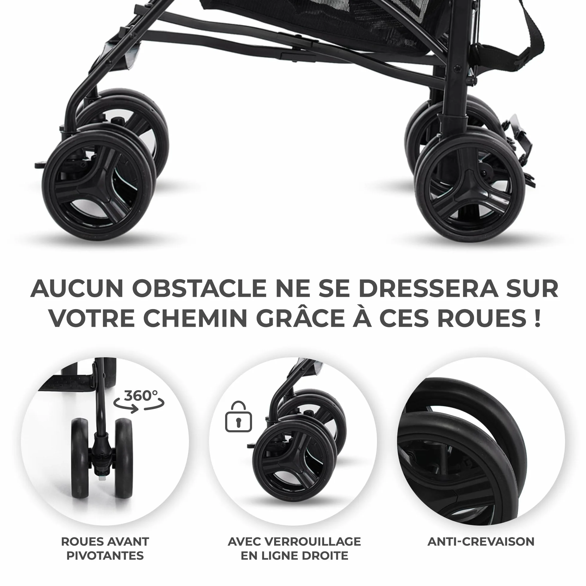 Kinderkraft TIK Poussette Légère 6,5 kg Poussette De Voyage Dossier Réglable 17kg Beige