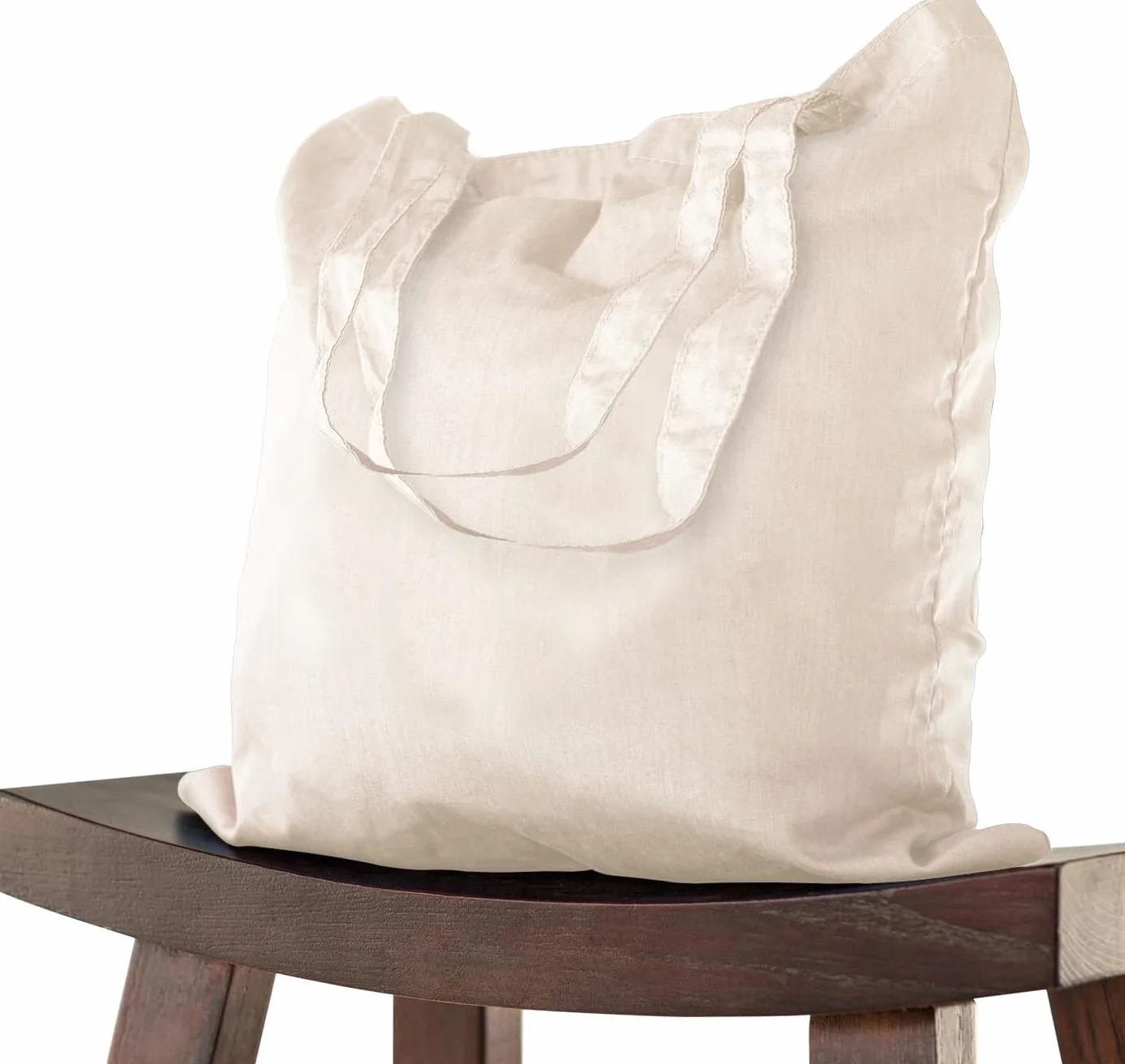 Set de sacs en coton ÖKO-TEX® non imprimés, sac à bandoulière, sac de courses
