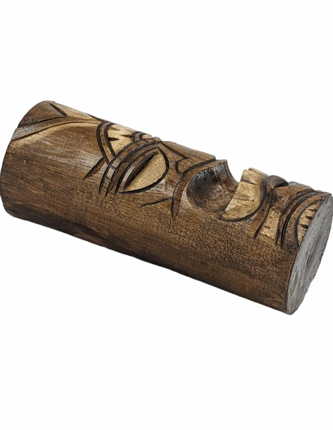 Coco Papaya Totem Tiki 25cm en Bois sculpté