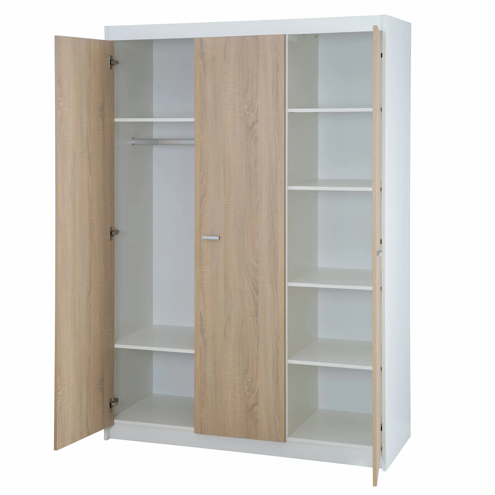 roba Gabriella Chambre Bébé Complète Lit Évolutif 70x140 cm Commode à Langer Armoire 3 Portes Blanc Décor Bois