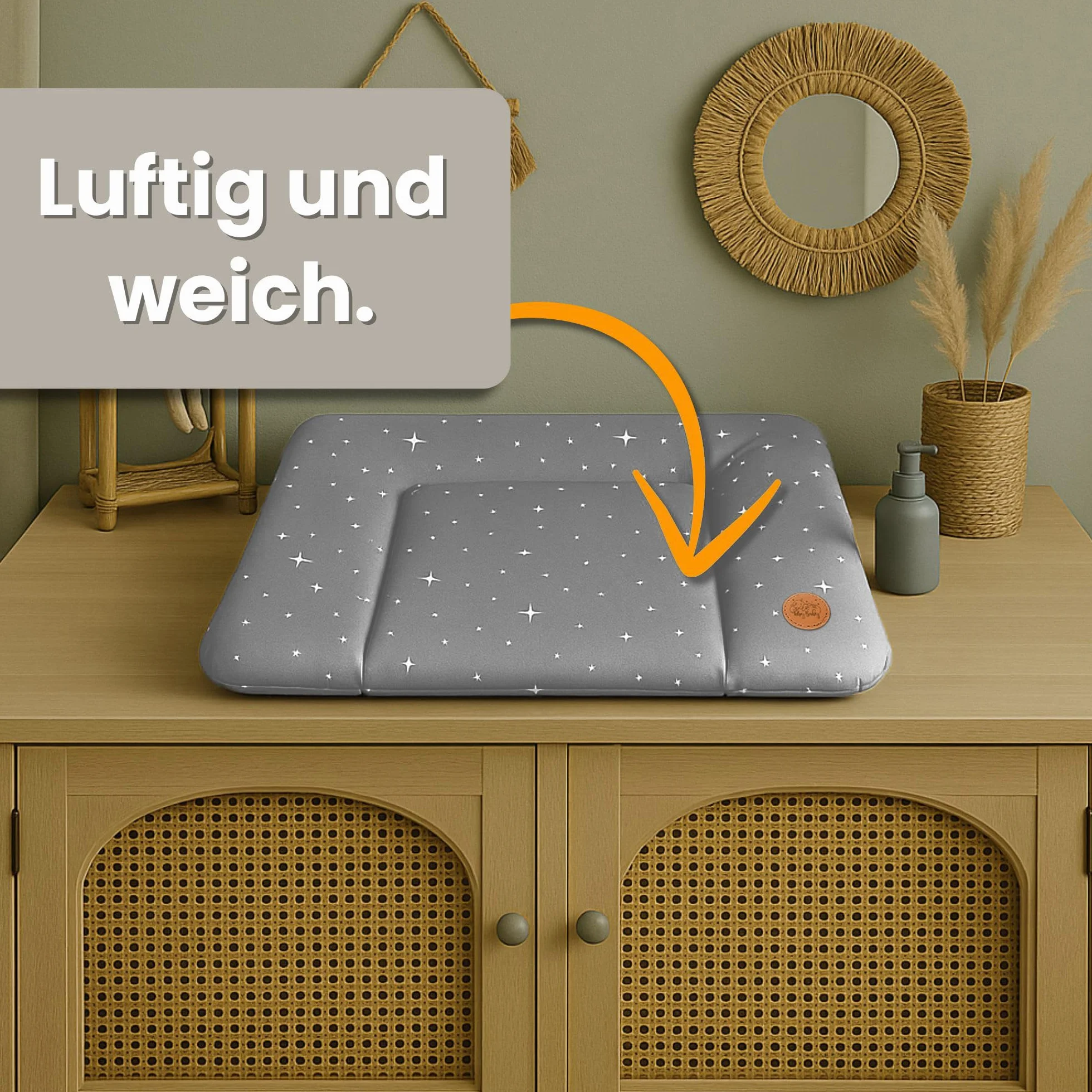 Matelas à langer bébé 70x50 cm Oeko-Tex imperméable facile à nettoyer pour table à langer