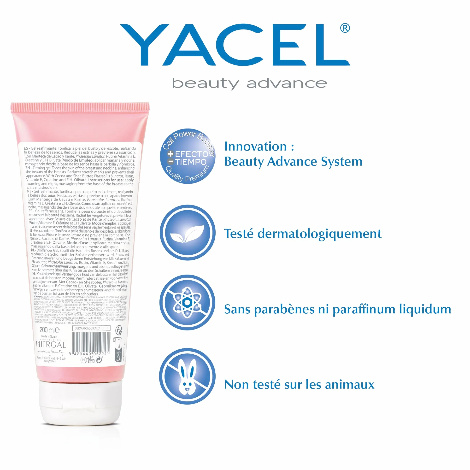 Yacel Push Up Senos Gel Raffermissant 200 ml