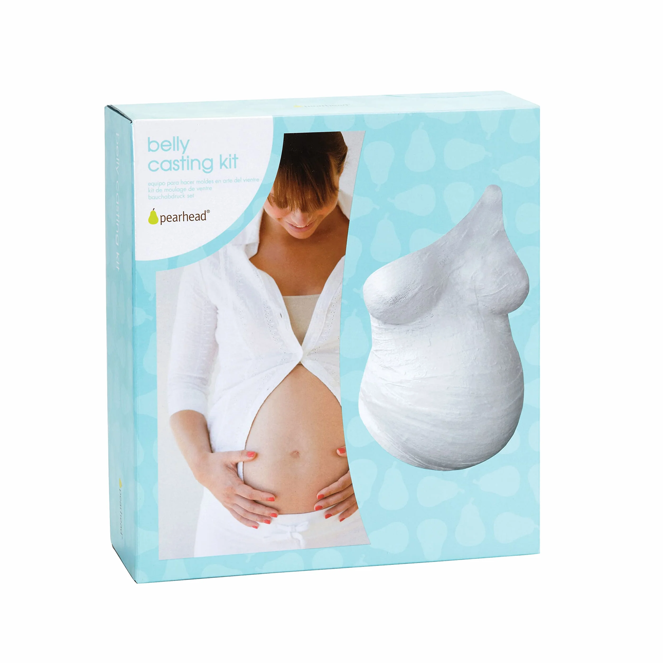 Pearhead Belly Casting Kit Gender-Neutral Pregnancy Keepsake White