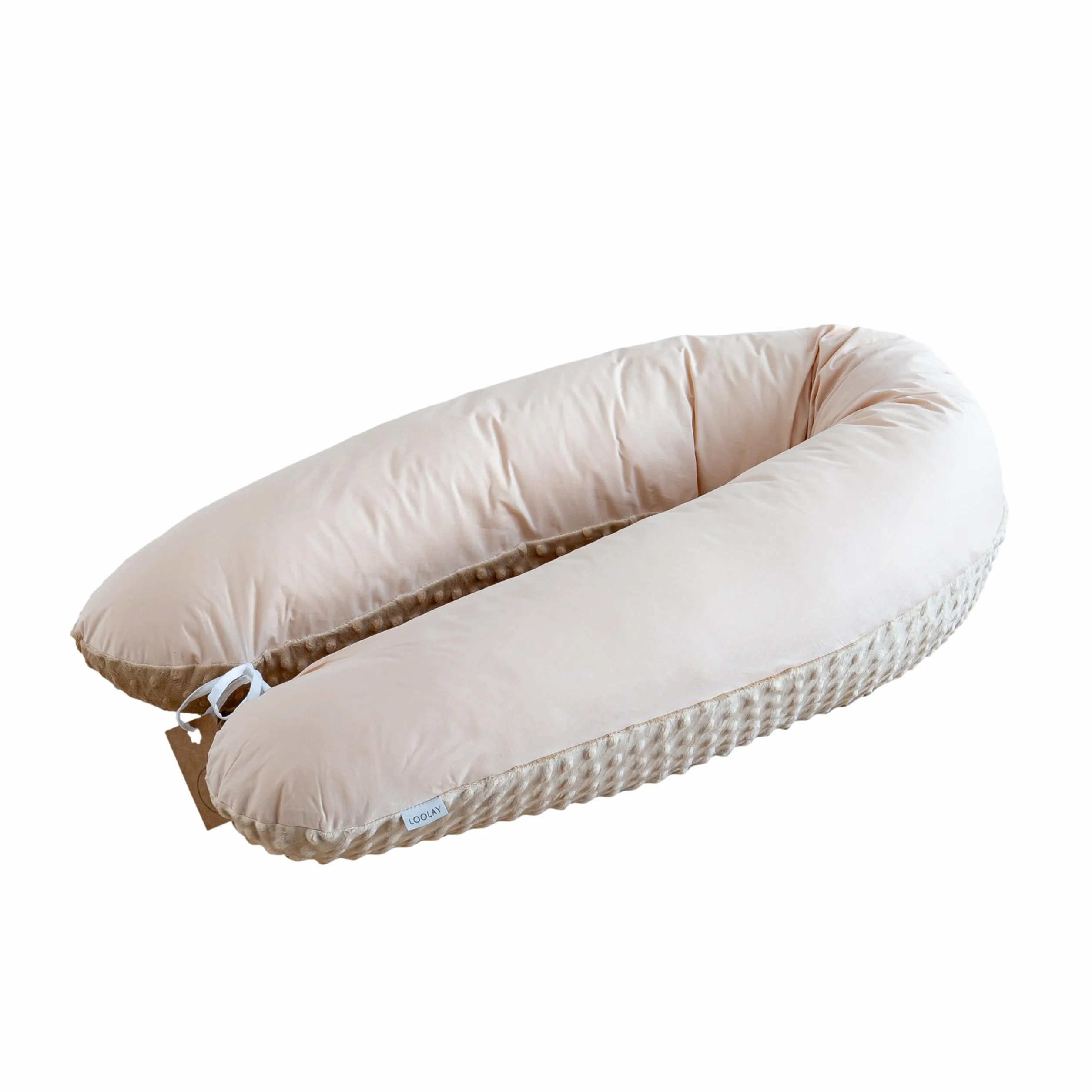 LOOLAY Coussin de Grossesse 170 cm 100% Coton avec Housse Amovible Minky Ergonomique