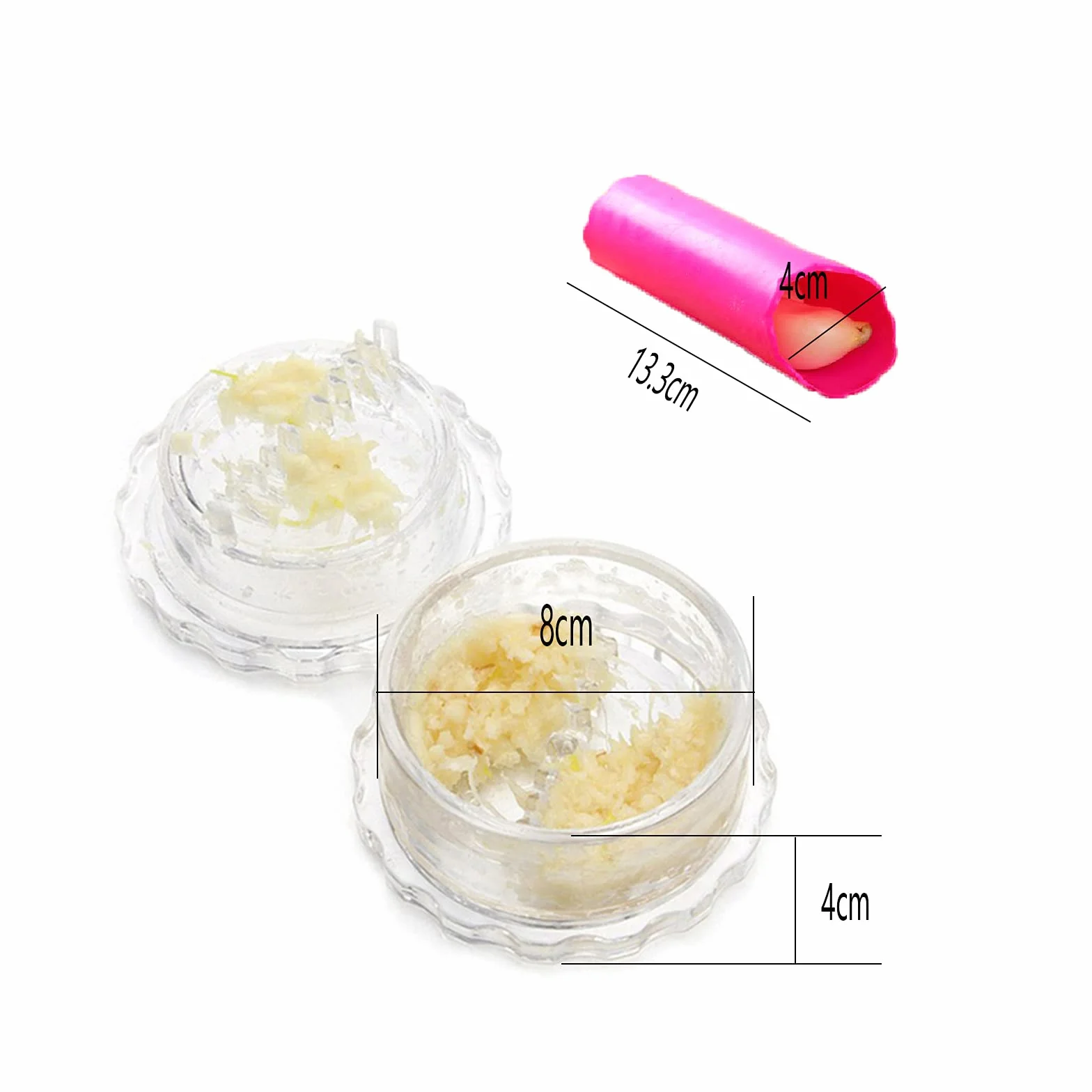 Presse-ail Plastique Rouleau Éplucheur Ail Crusher Multifonctions Cuisine 2 Pièces