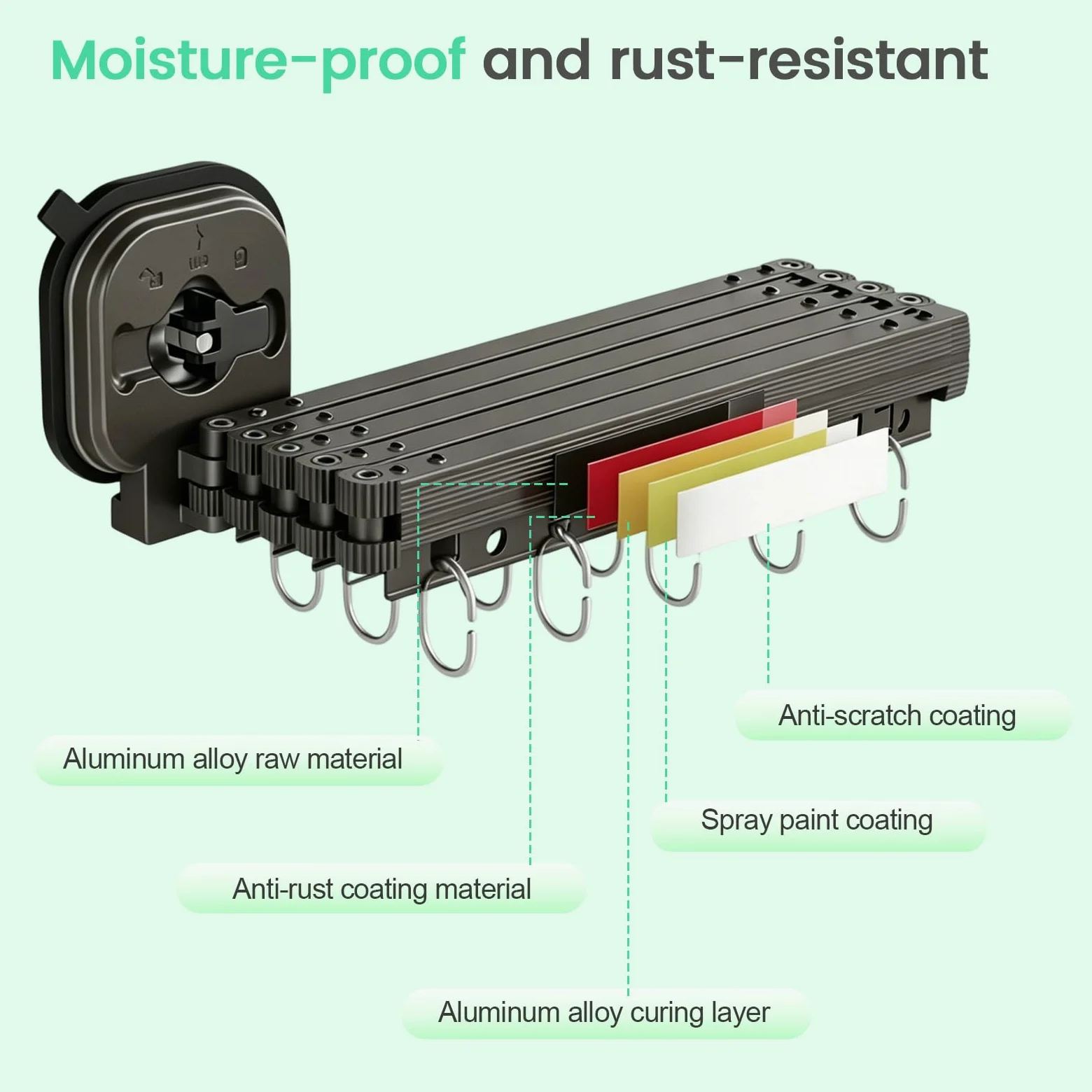 Rideau De Douche Sans Perçage Avec Ventouse, Forme L/U, 5 Plis, 1,8 x 2 m | Ventouse Puissante,Tringle Rideau Douche Pliable Anneaux Pour Douches D'Angle,Barre Douche Angle RéGlable/Extensible Gris
