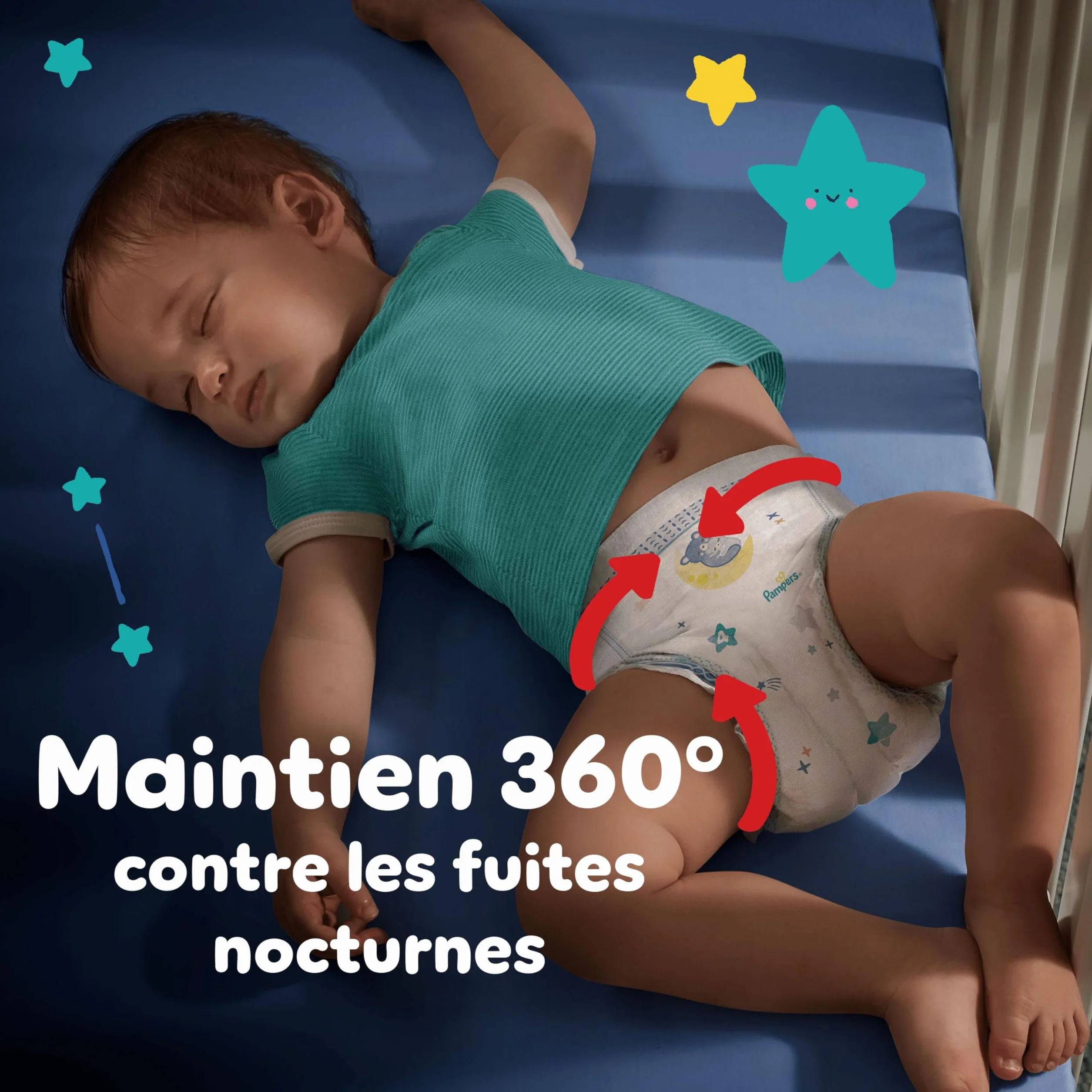 Pampers Night Pants Taille 5 160 Couches-Culottes 11-17kg Maintien 360° Contre Les Fuites Protection Renforcée Nuit