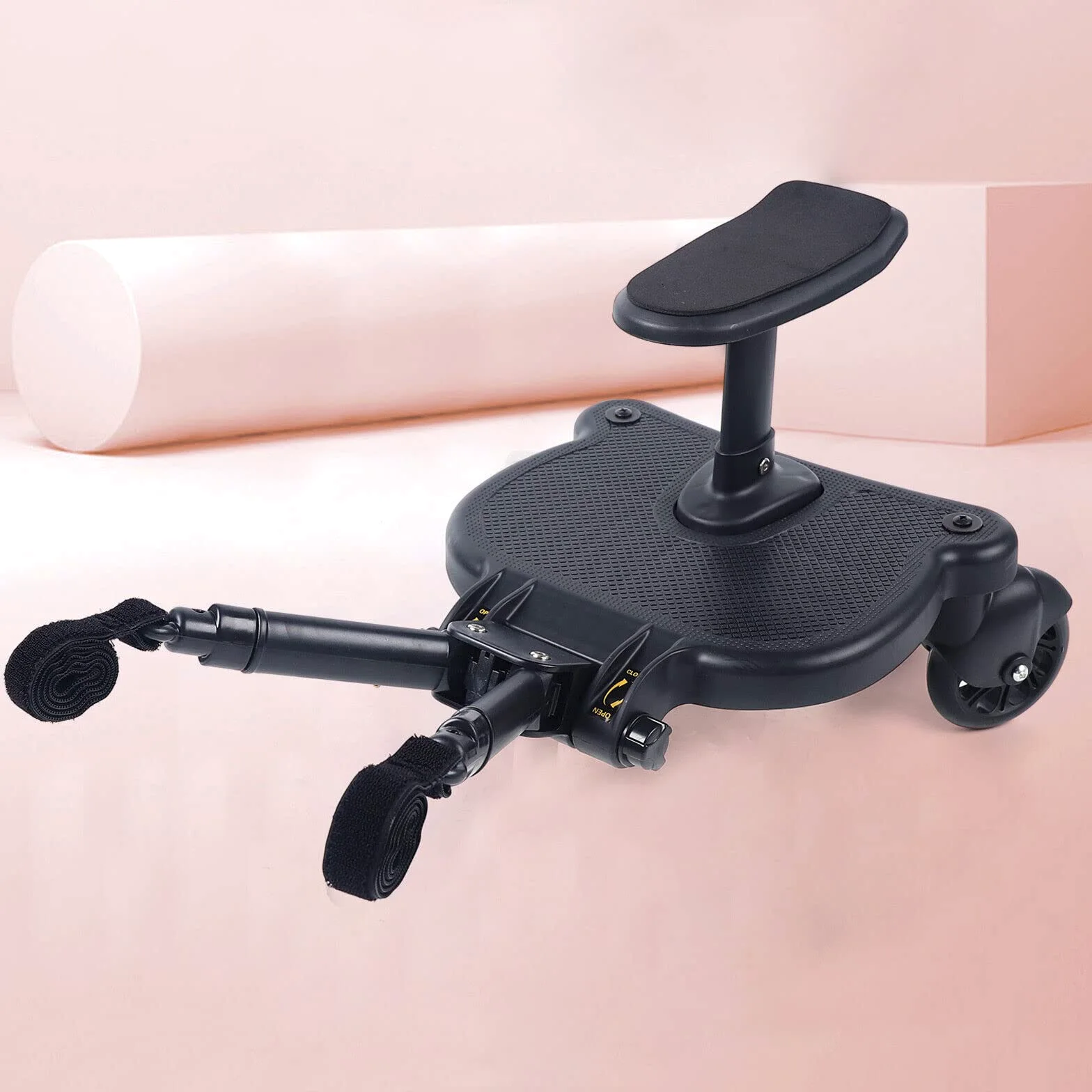 Marchepied universel avec siège pour poussette, compatible avec presque toutes les poussettes, supporte les enfants jusqu'à 25 kg