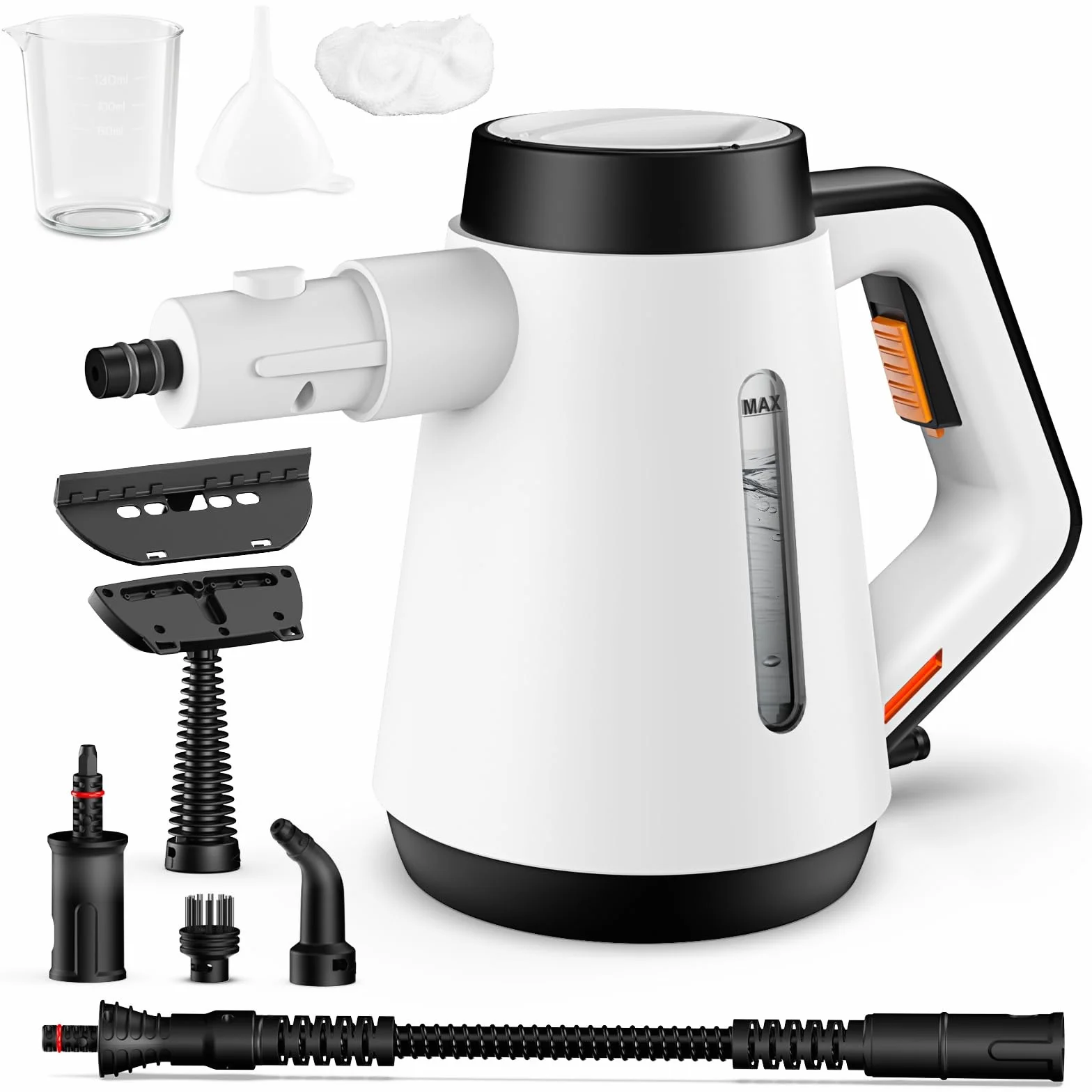 Nettoyeur à vapeur portatif Fippesax 400ml 15S chauffage instantané 9 accessoires