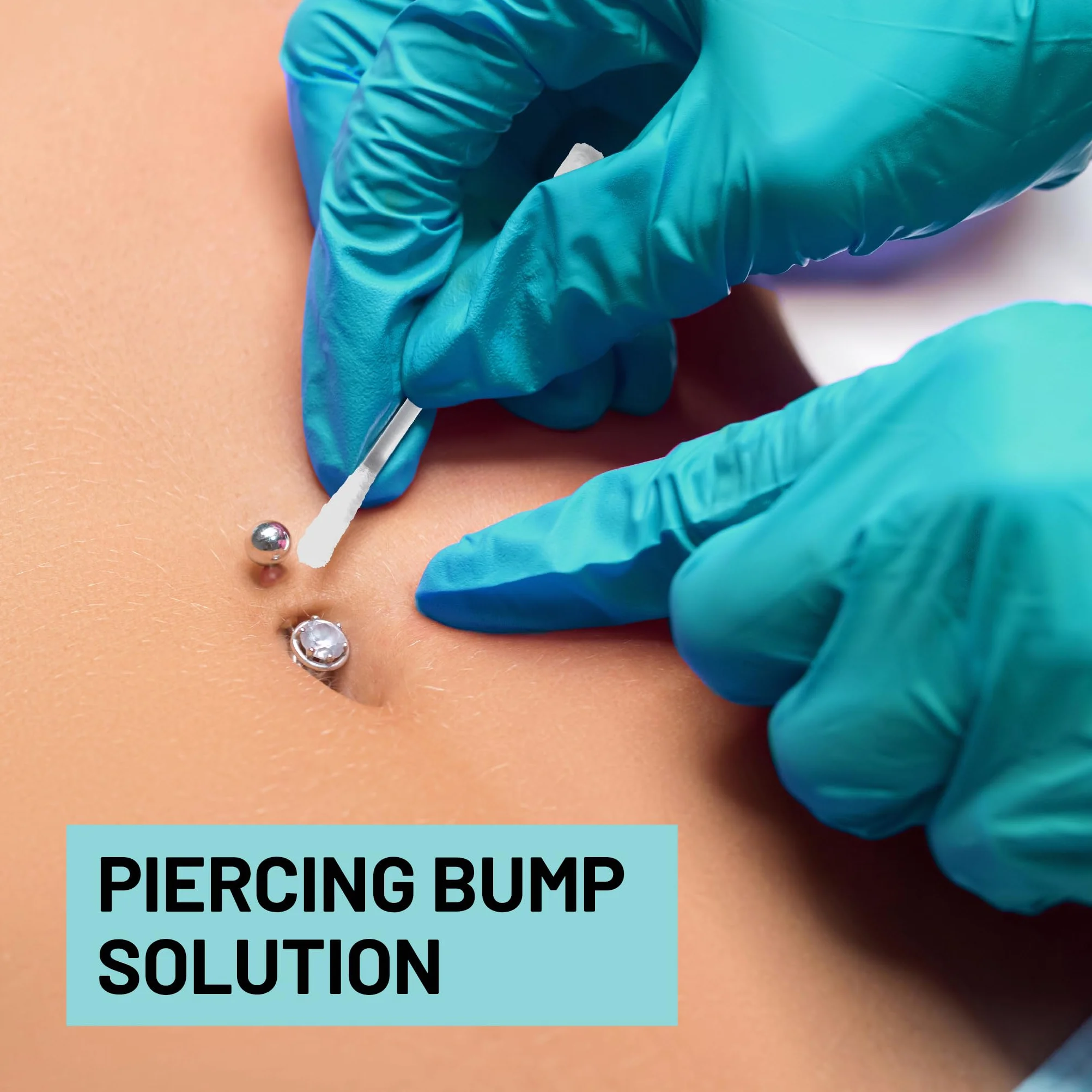 Base Labs Kit D'entretien Piercing Sel De Mer 40 Cotons-Tiges Solution Saline Pour Perçage