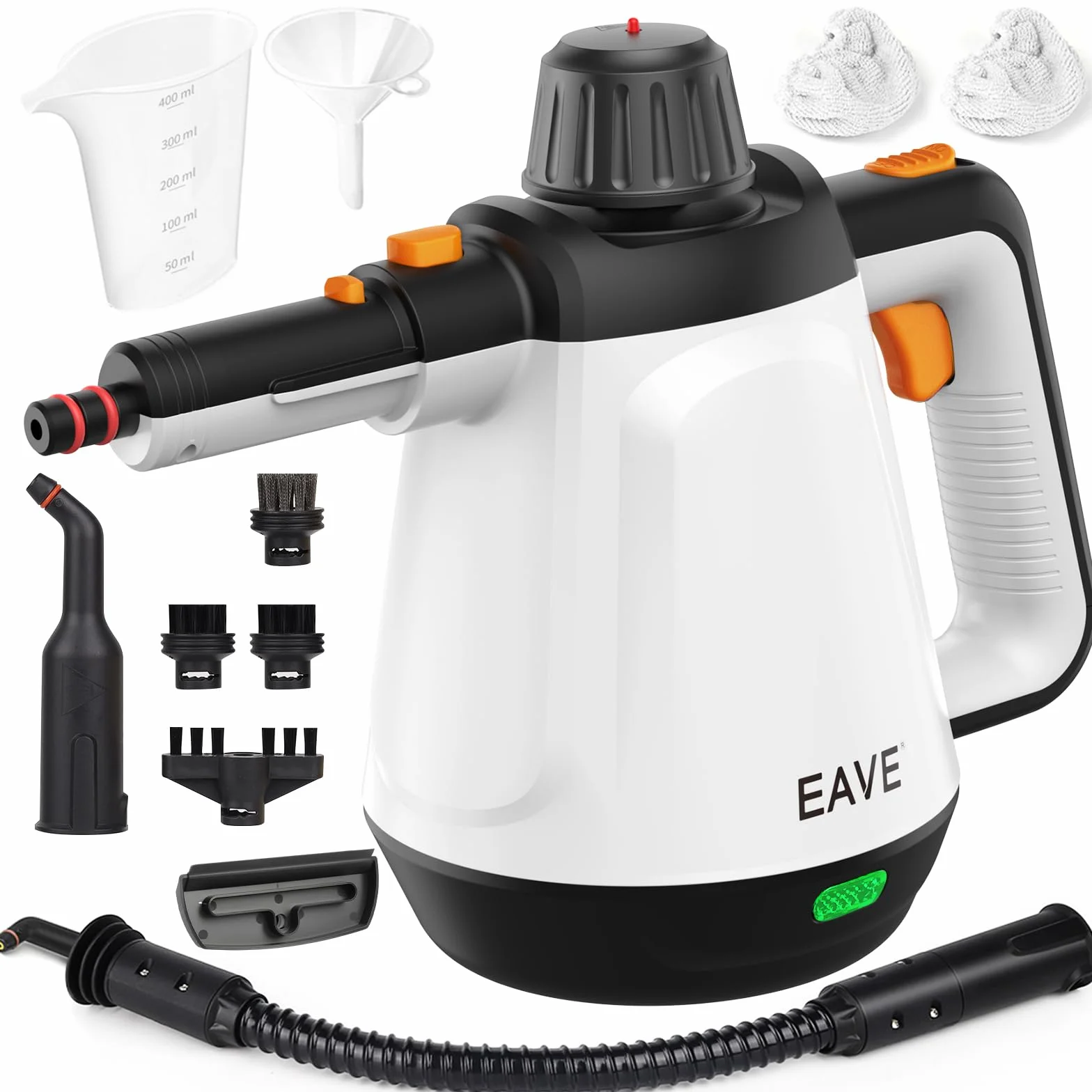 Nettoyeur Vapeur Portable 110℃ Vaporetto 10 Accessoires Câble 5m Blanc