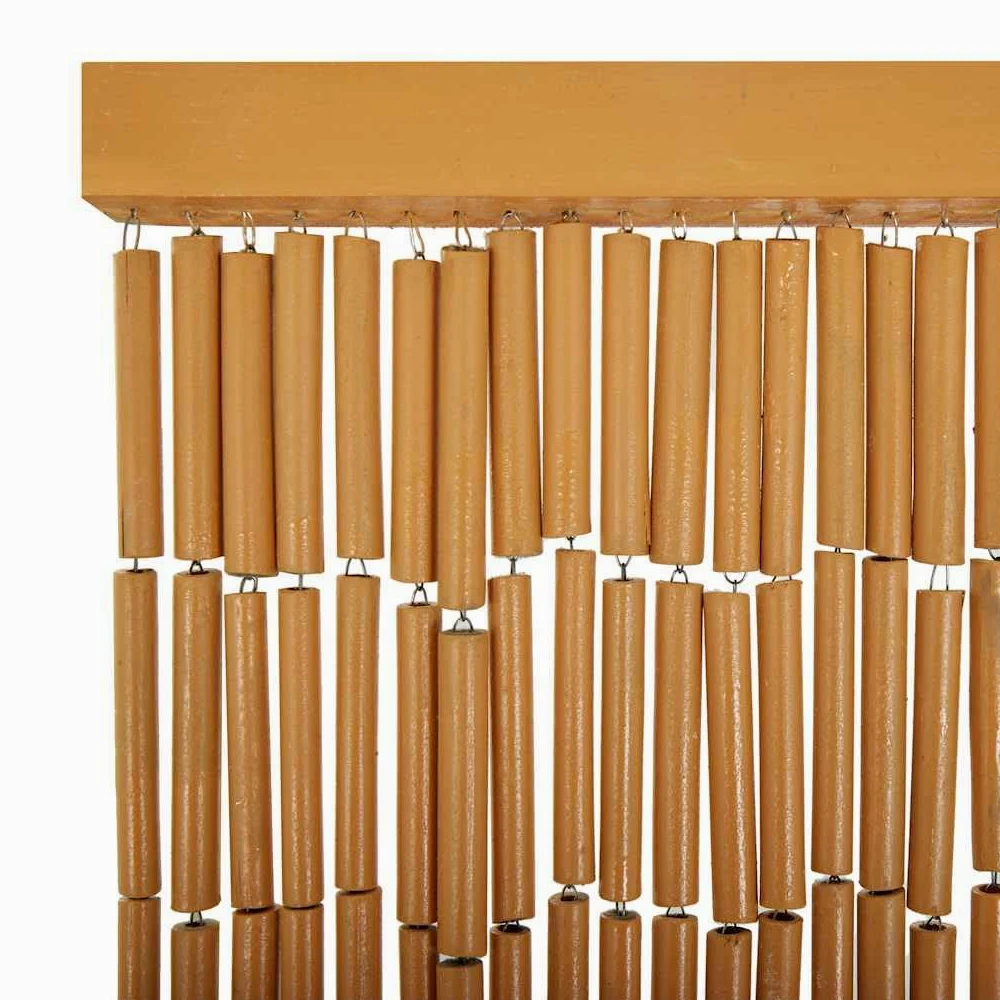 Leasha Rideaux de Porte Bambou, Rideau Décoration Anti Mouches Séparation de Pièce Bambou 90x200 cm
