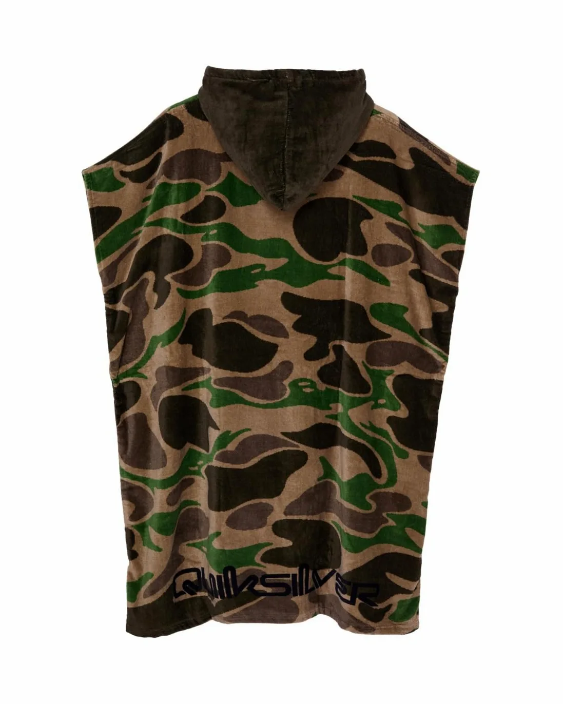 Quiksilver Poncho de Plage Hoody Towel Unisexe Marron