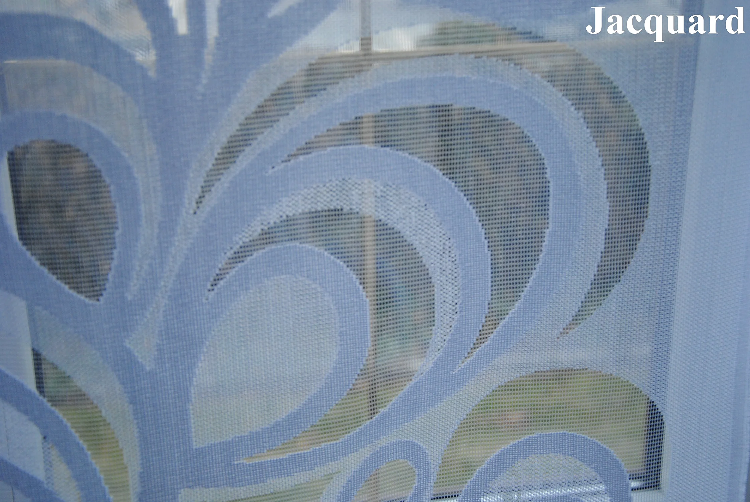 HG-Amelia Rideau de balcon design moderne (motif 1)