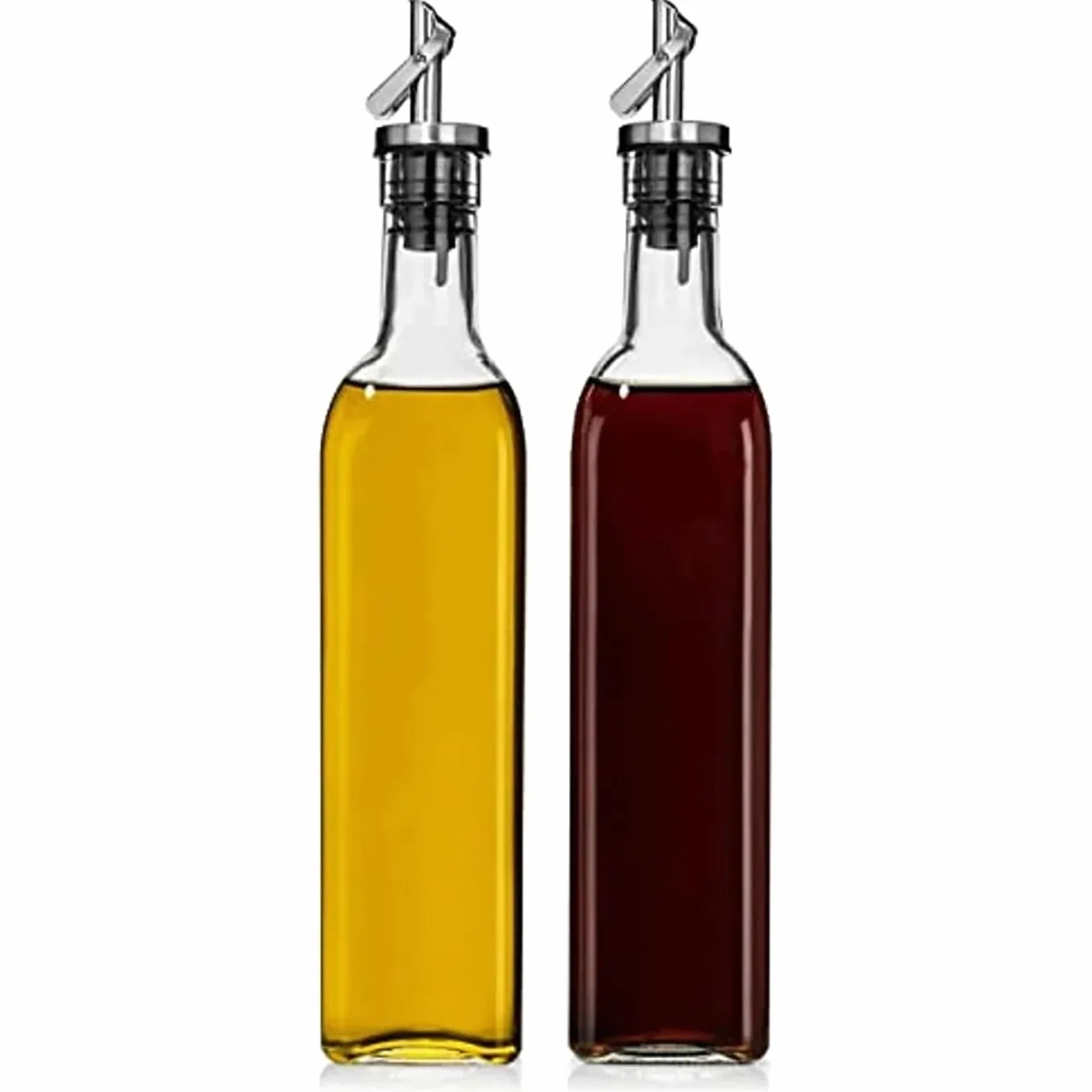 Bouchons de vin 10 pièces en acier inoxydable fermeture automatique distributeur verseur anti-fuite for Champagne huile Sauce liqueur