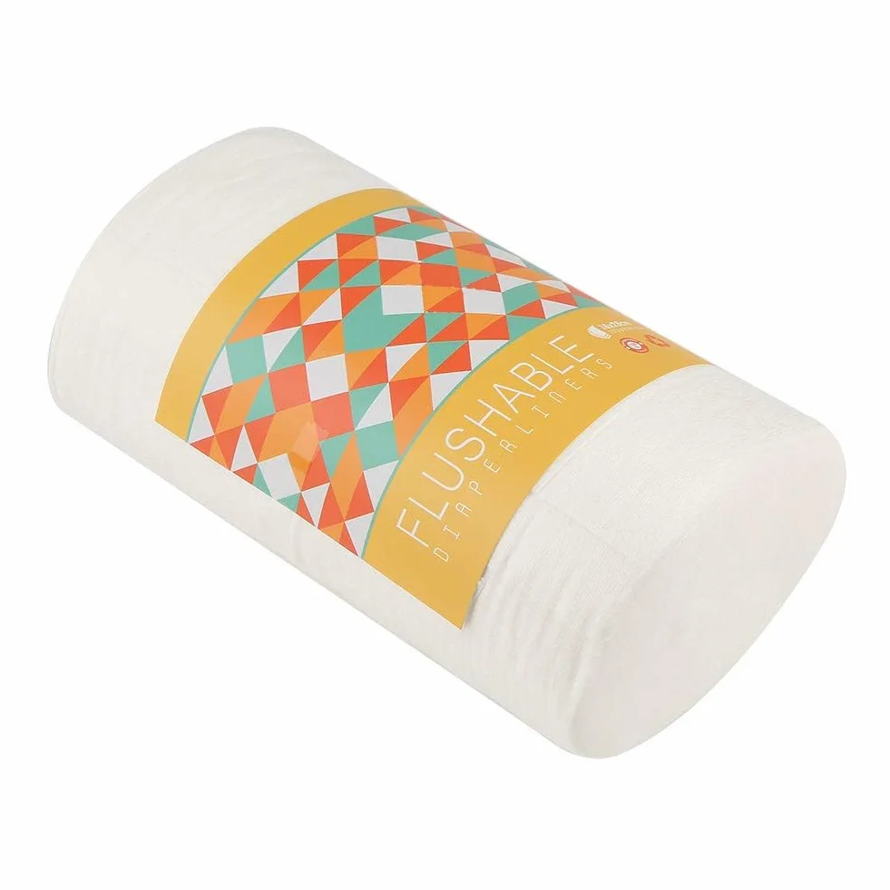 Doublures de Couches Jetables en Fiber de Bambou pour bébé, 100 Pièces