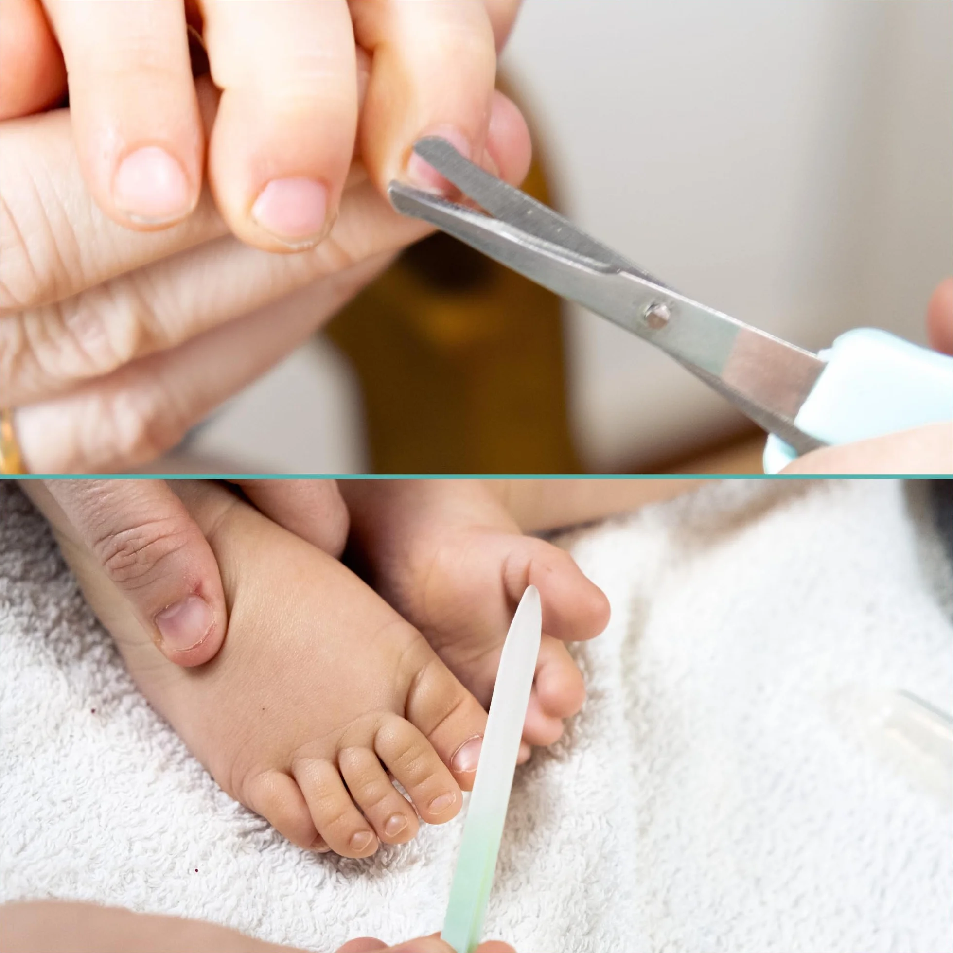 Set de soins pour bébé nouveau-né kit hygiène complet avec coupe-ongles ciseaux thermomètre brosse peigne