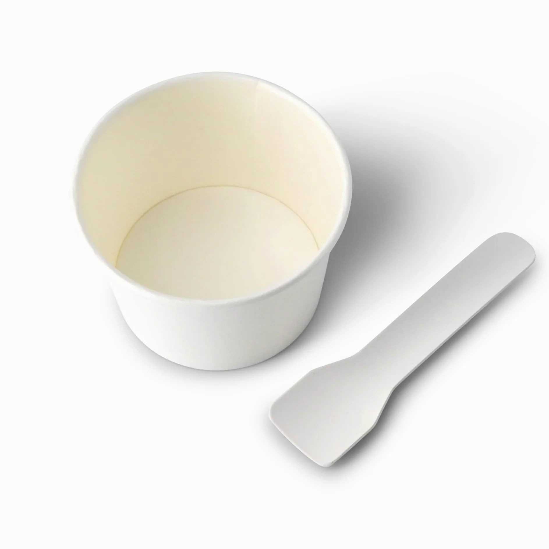BIOZOYG 1000x gobelet à glace en carton 75 ml blanc - bol jetable sans plastique et recyclable - ramequin dessert bol a emporter
