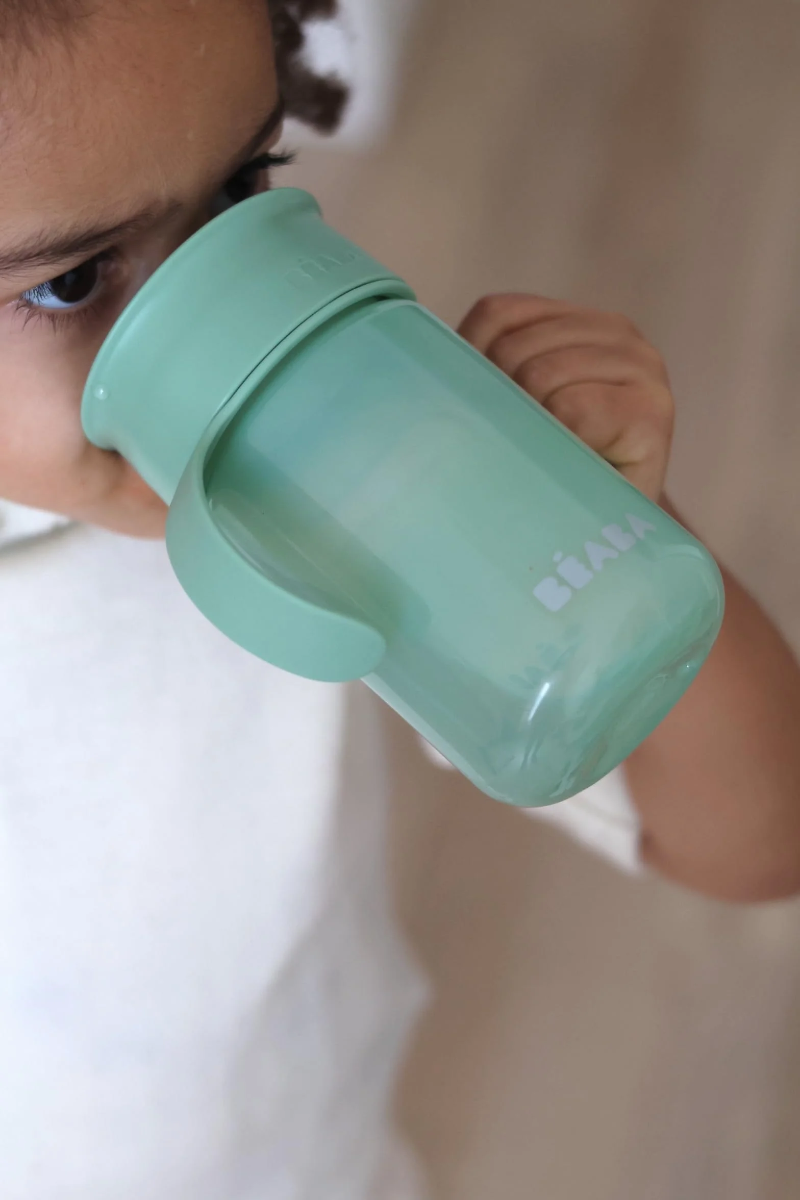 BÉABA Tasse d'Apprentissage 360° Anti-Goutte 340 ml Vert Sauge