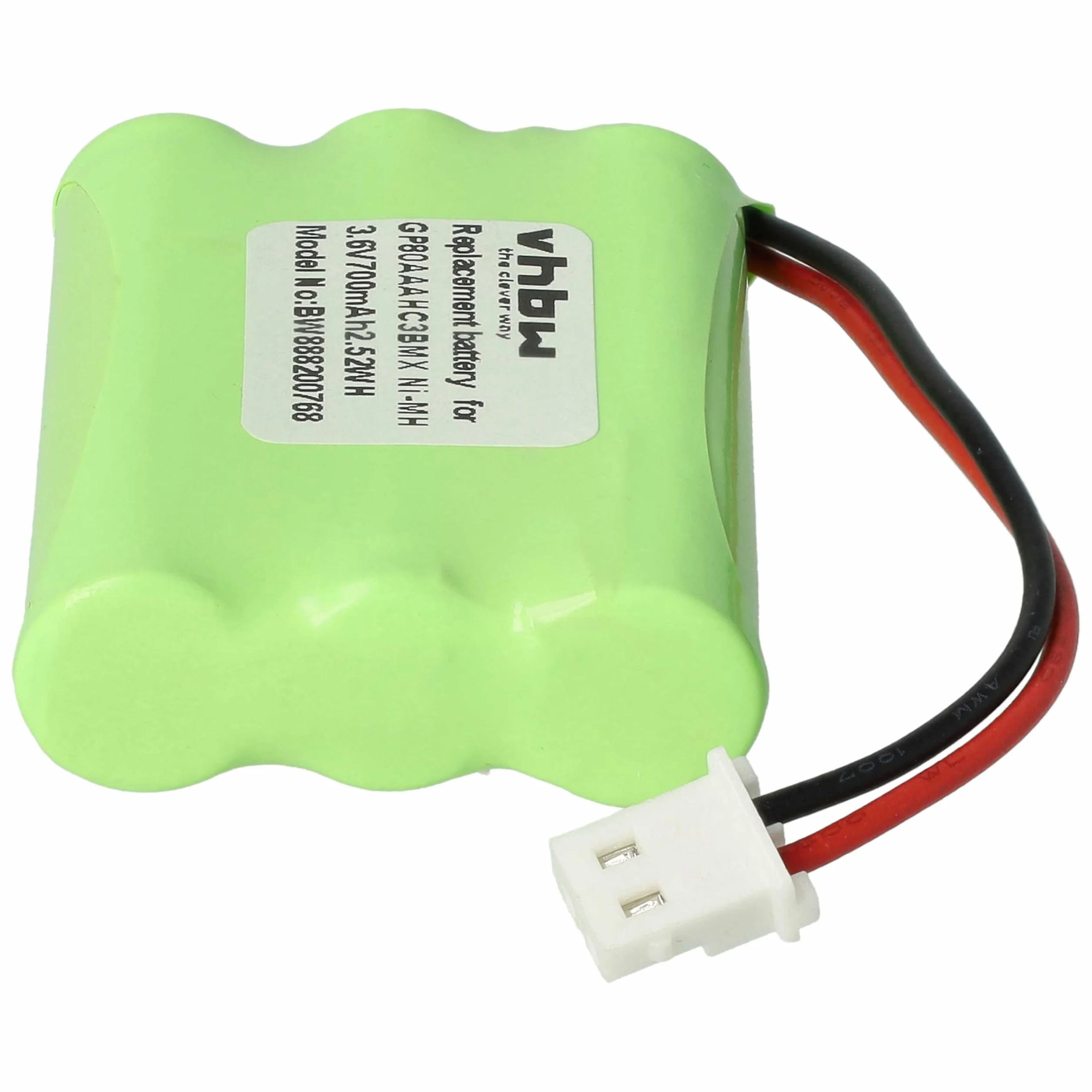 vhbw Batterie Remplacement pour Motorola HRMR03 GP80AAAHC3BMX Moniteur bébé 700mAh 3,6V NiMH