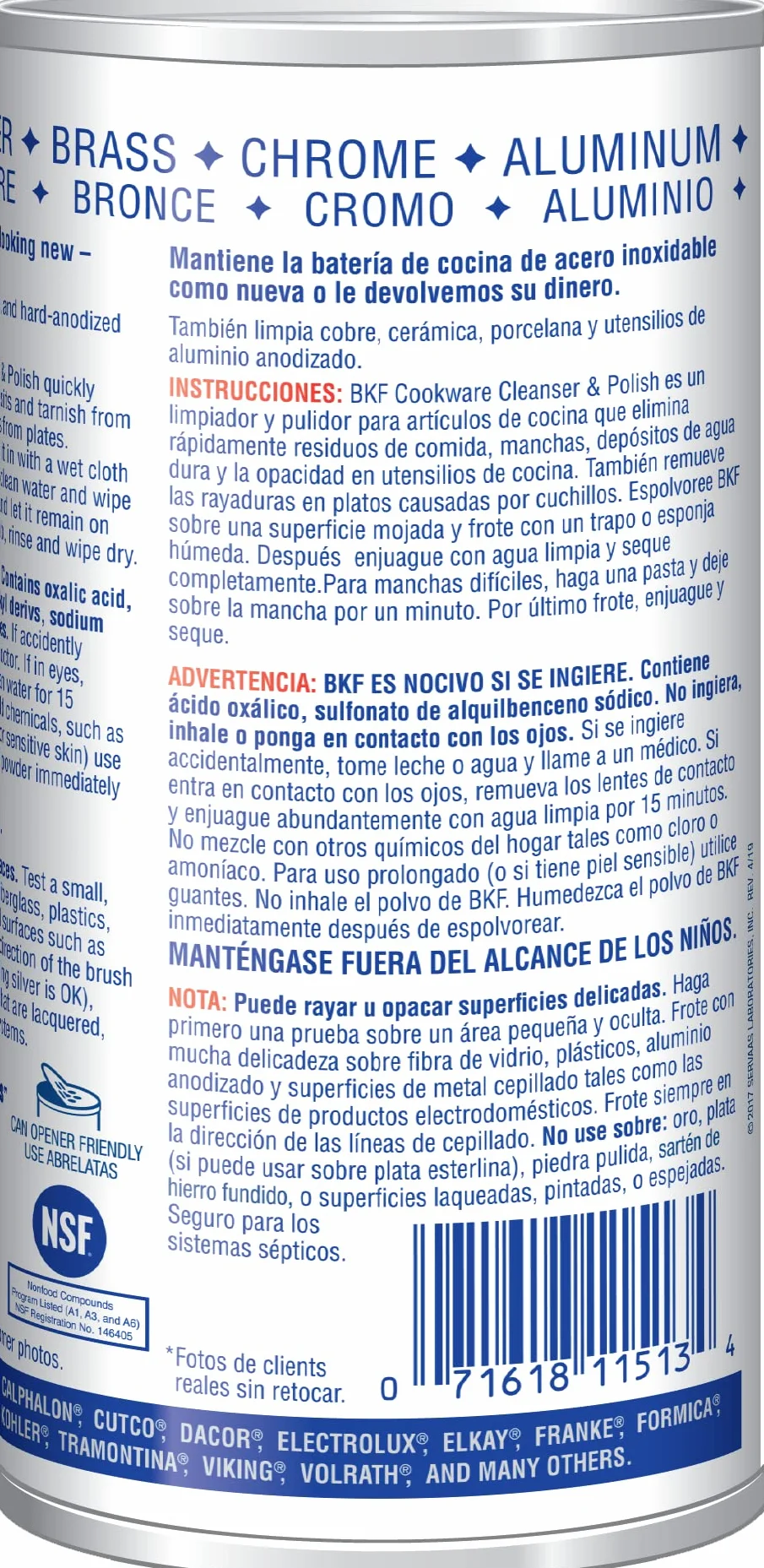 LABS Servaas 11513 Nettoyant Cookware 12 oz