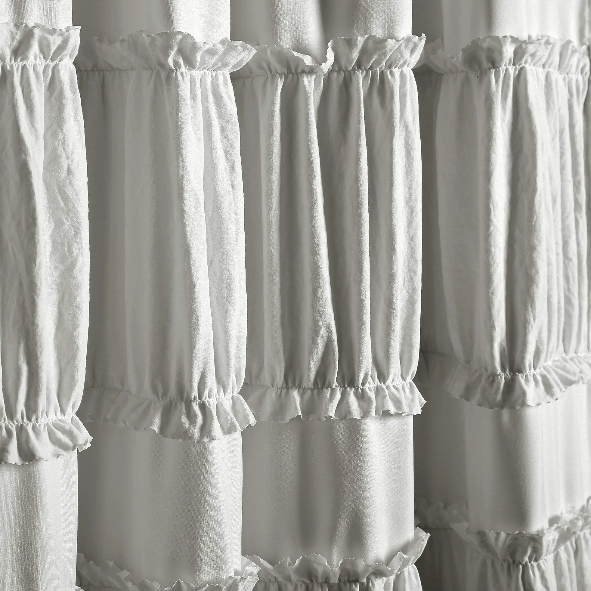 Lush Decor Nova Paire de Rideaux de fenêtre à Volants, 106,7 x 213,4 cm (l x L), Gris