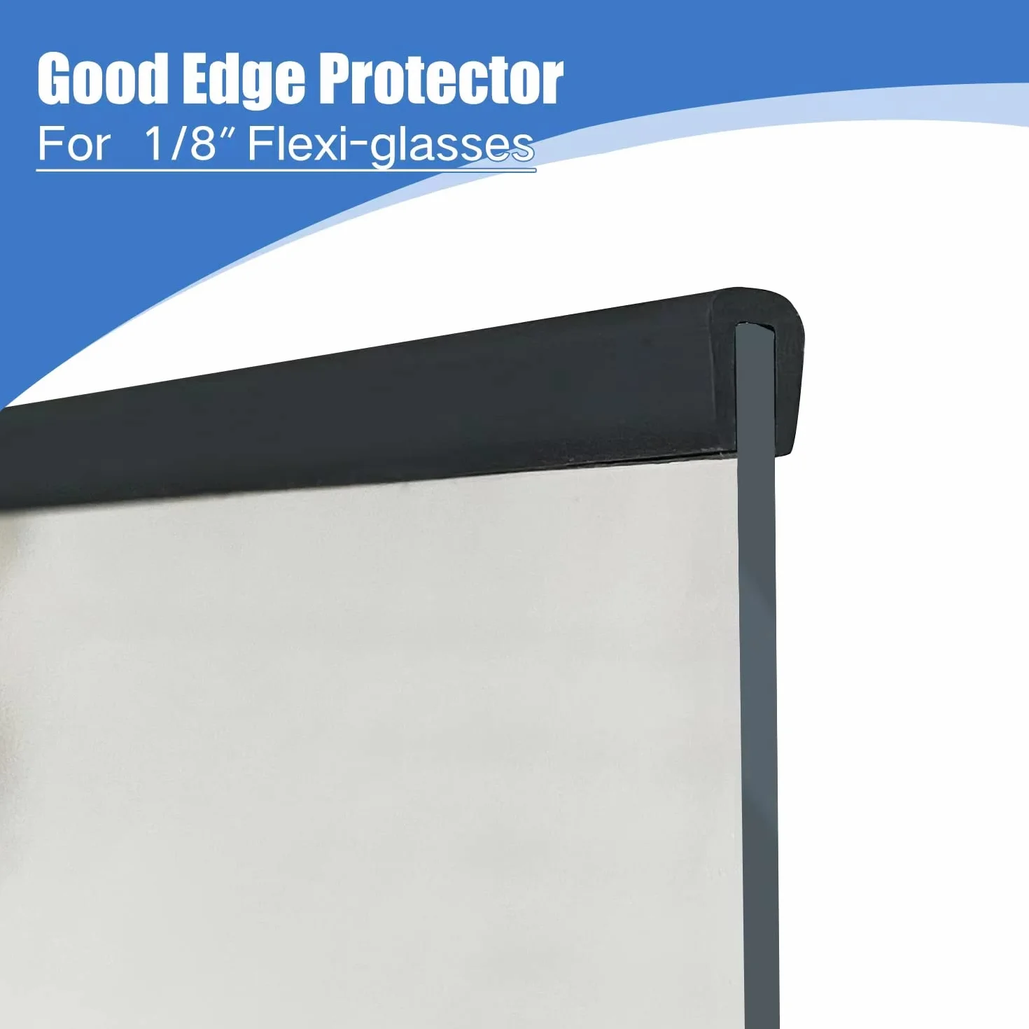 Bordure en Caoutchouc Protection de Bord Flexible autocollante en U pour Vitres Rétroviseurs Portes de Camion Taille 3 mm