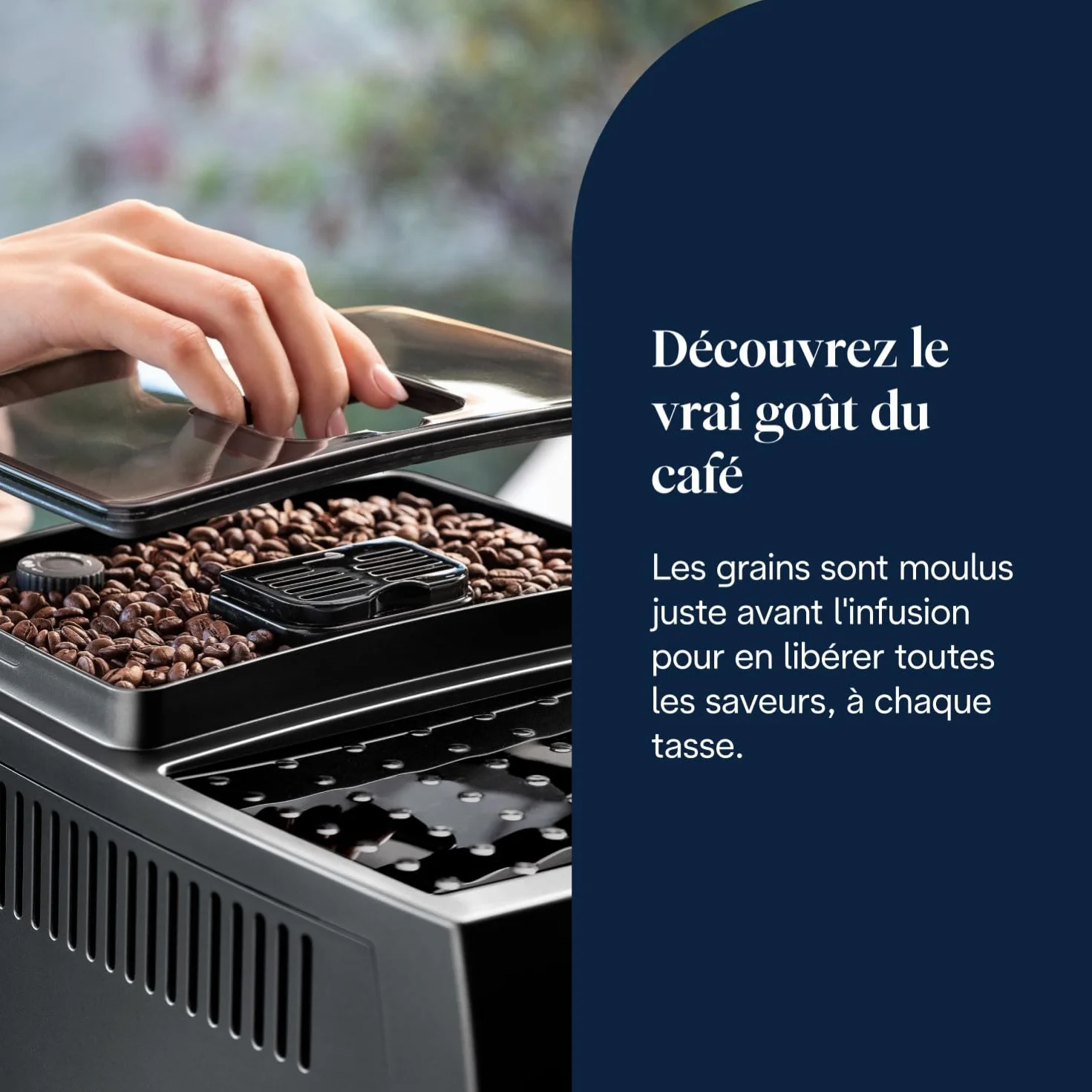 De’Longhi Magnifica S Machine à Café Automatique avec Mousseur à Lait Manuel, Noir ECAM11.112.B
