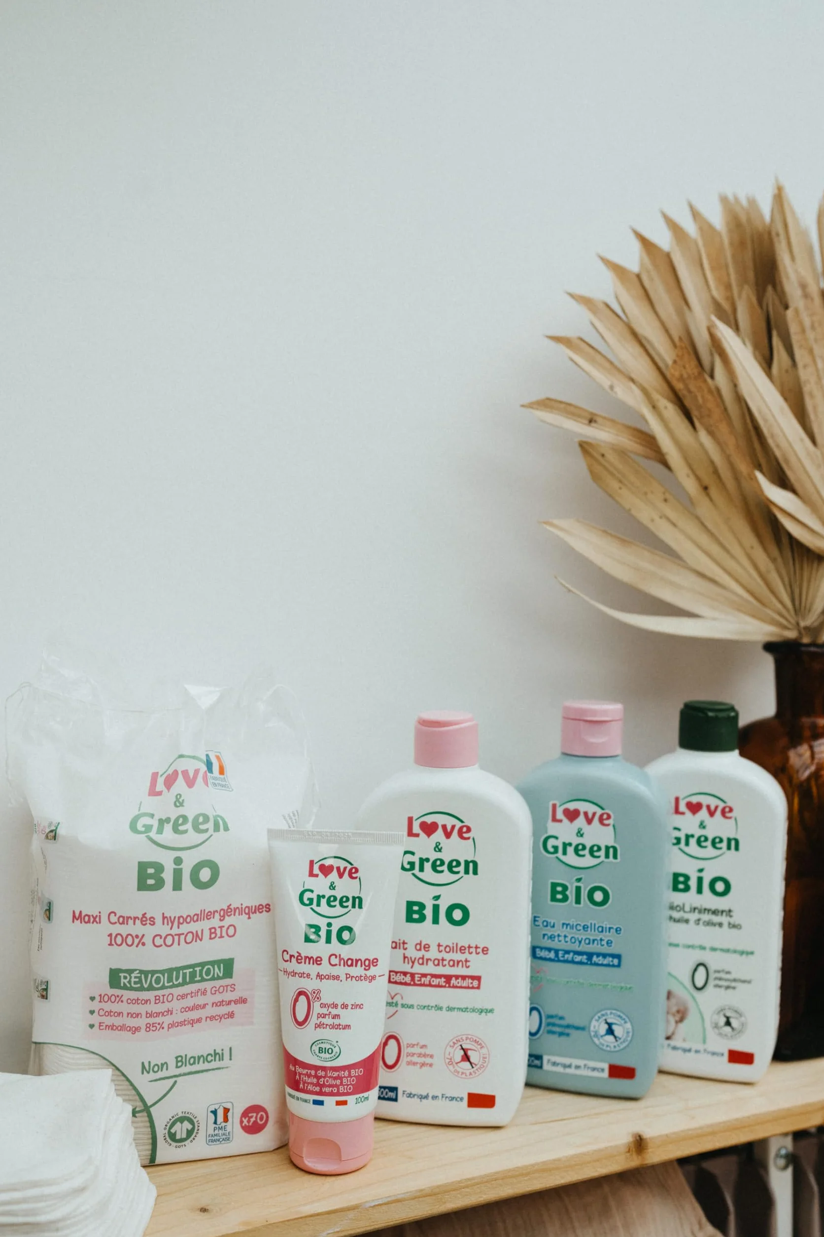 Love & Green Lait de Toilette Hydratant Bio 500 ml Fabriqué en France