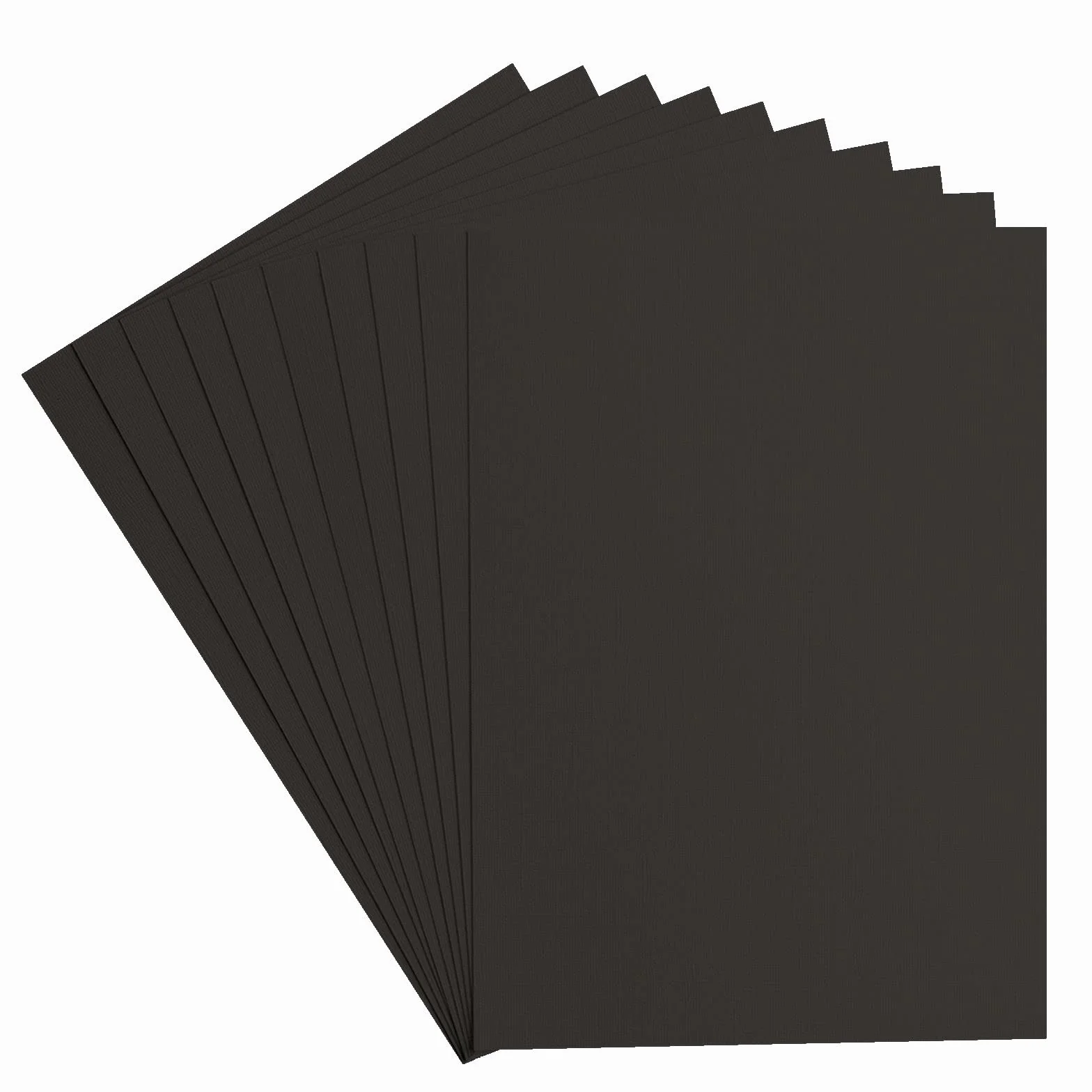 Florence Papier Cartonné Noir Rugueux A4 216 g/m² 10 feuilles Scrapbooking Carterie