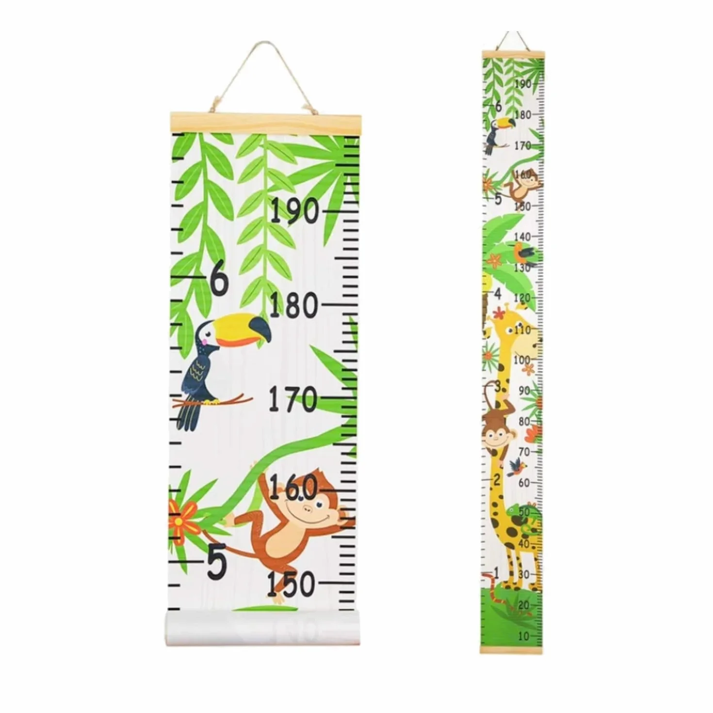 Toise en bois personnalisée - Tableau de croissance - Règle de hauteur à suspendre