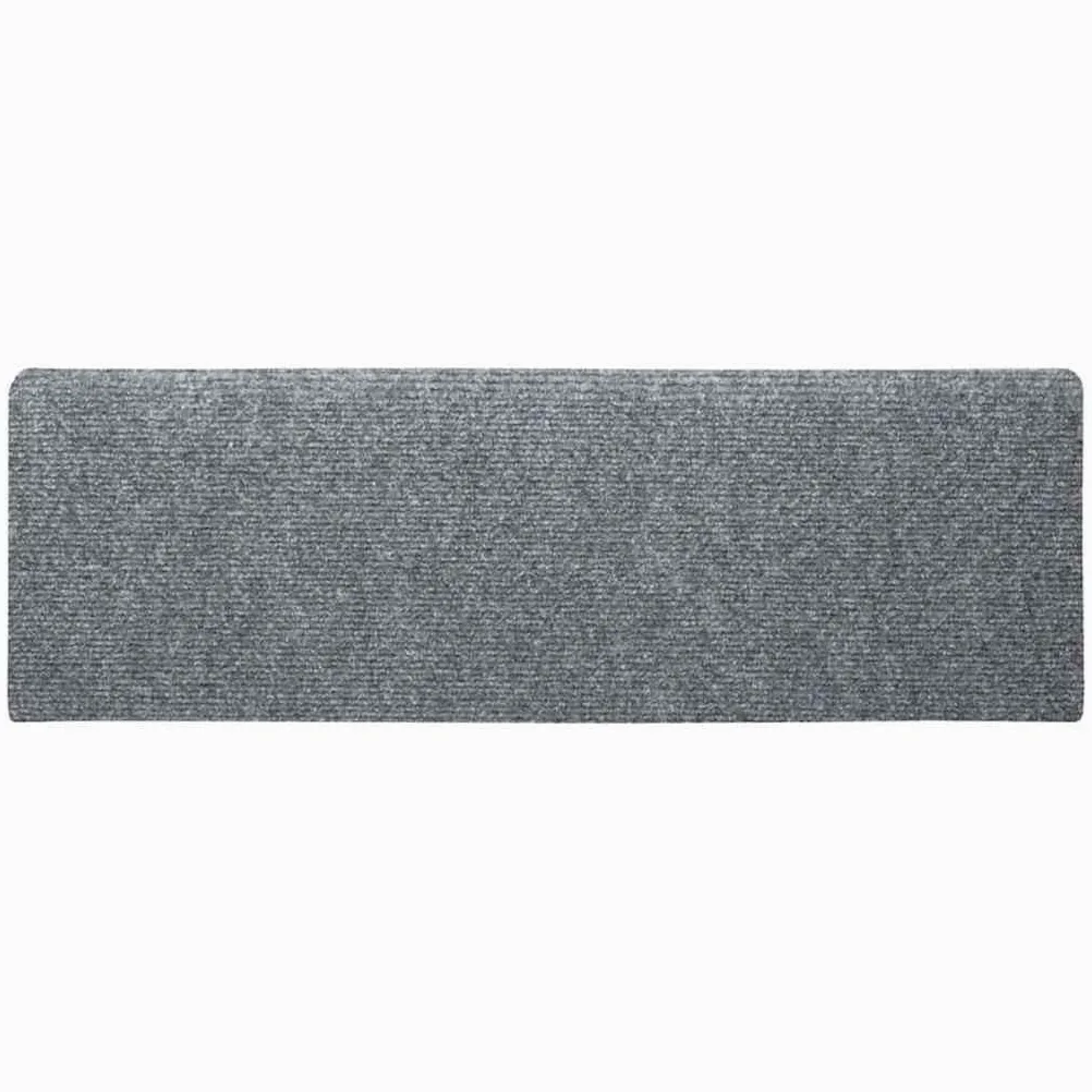 Lot de 5 tapis d'escalier autocollants - Gris clair - 65 x 21 x 4 cm - Antidérapant - Pour coureurs, protection et isolation phonique - Intérieur
