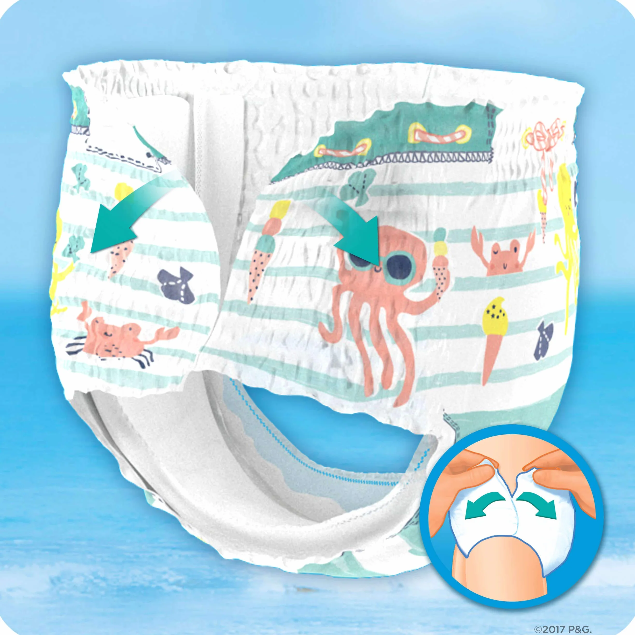 Pampers Splashers Couche-Culotte de Bain Jetable Taille 3-4