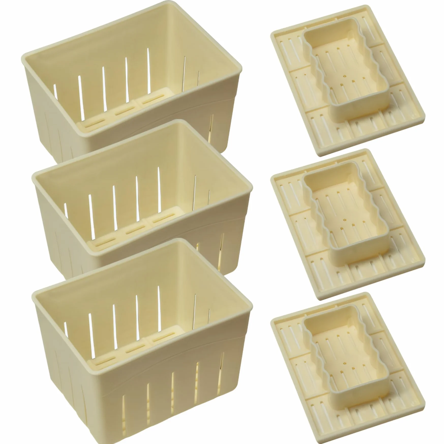 Tofu Maker Tofu Press 5.5x4.3x3.7In Food Grade PP Rectangular DIY Cheese Press Kitchen Gadgets