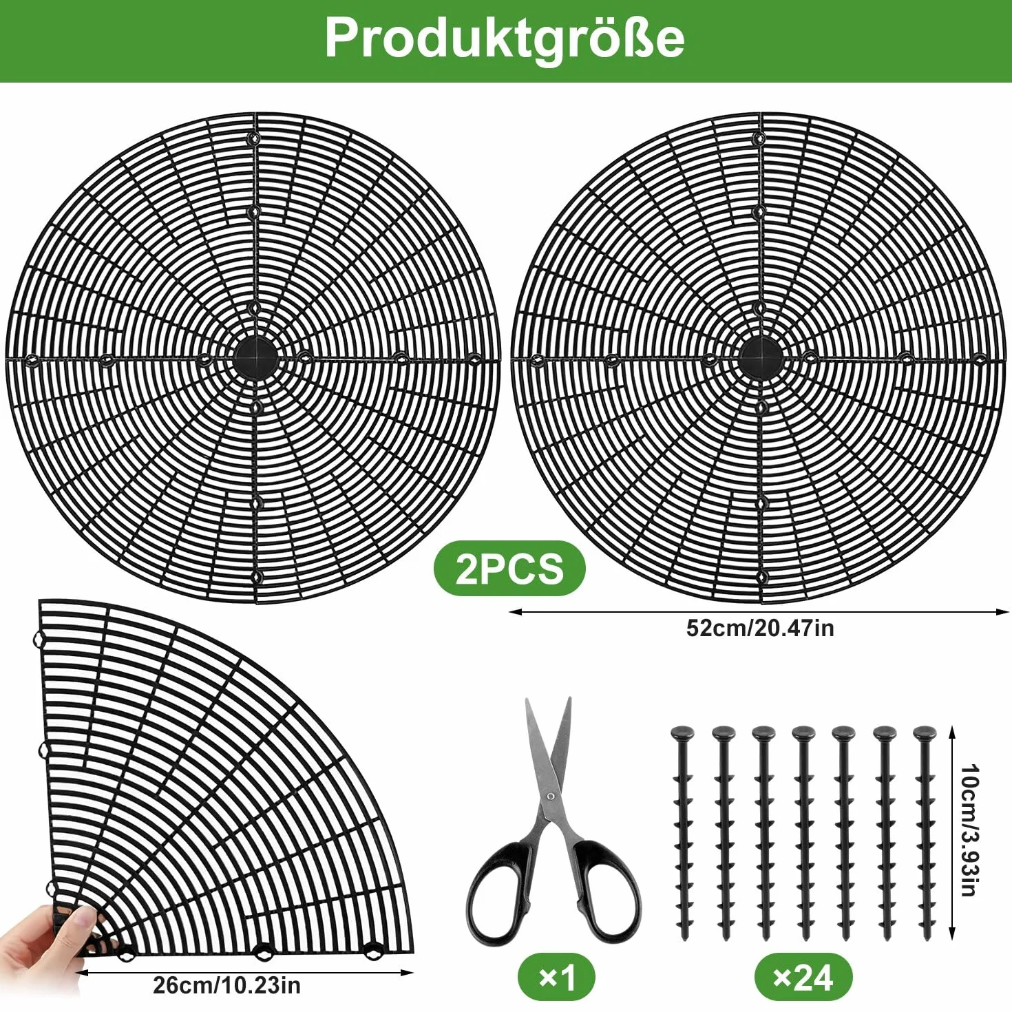 Grille Protection Plante 52cm 2pcs Chat Non Toxique Pot de Fleurs