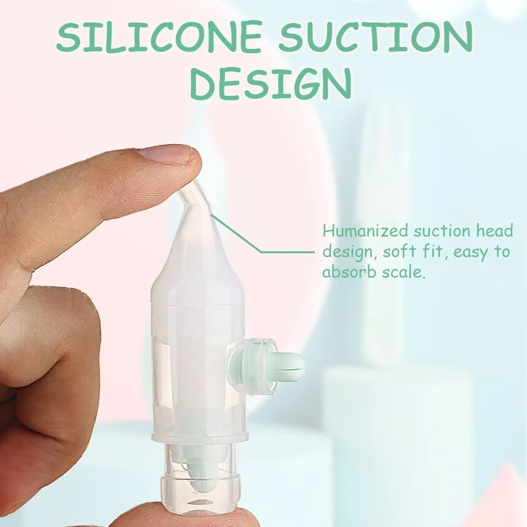 Respimer Aspirateur Nasal Bébé en Silicone, Mouche Bébé Poire, Pinces de Nettoyage du Nez