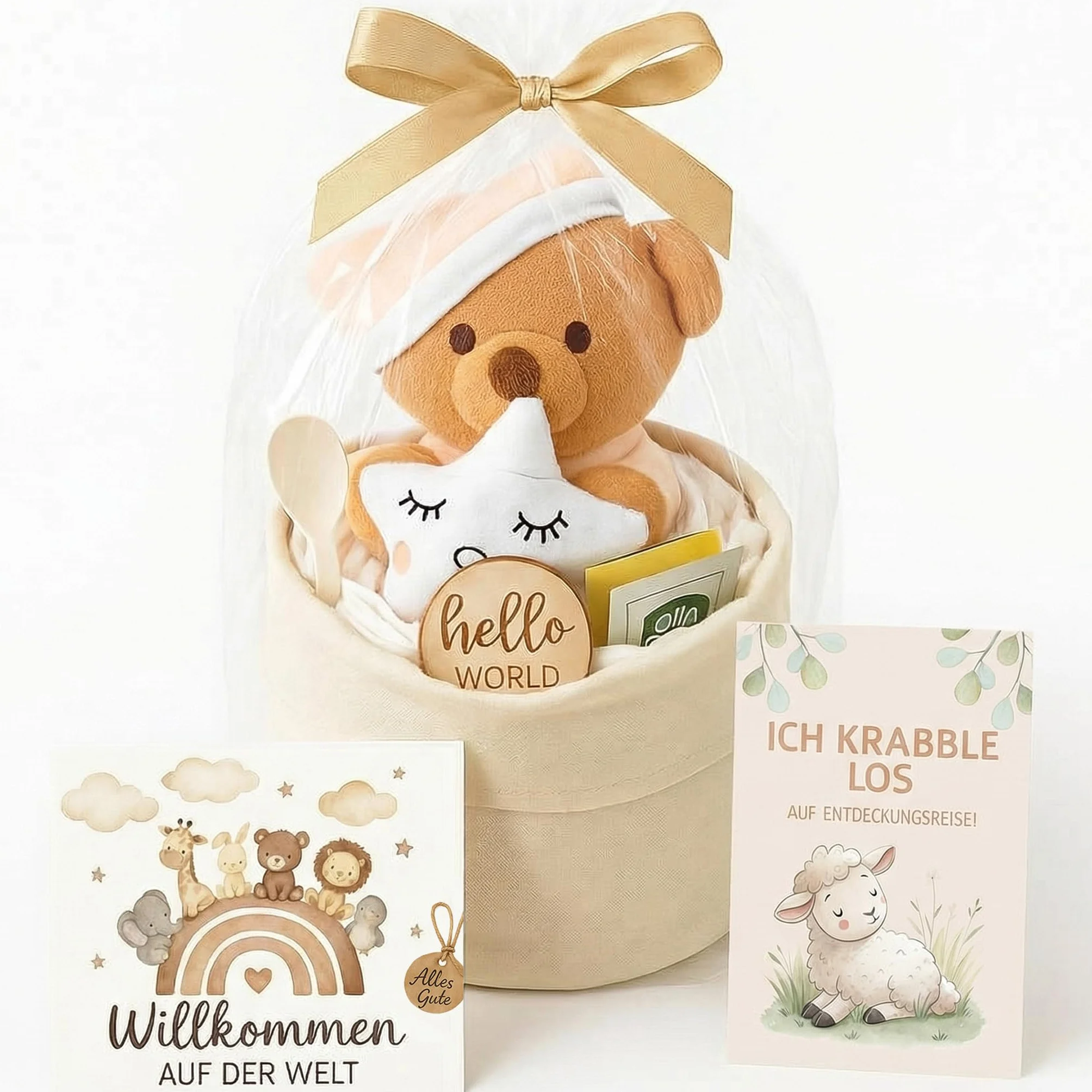 Soo Gâteau de couche boho pour fille et garçon, cadeau de naissance premium