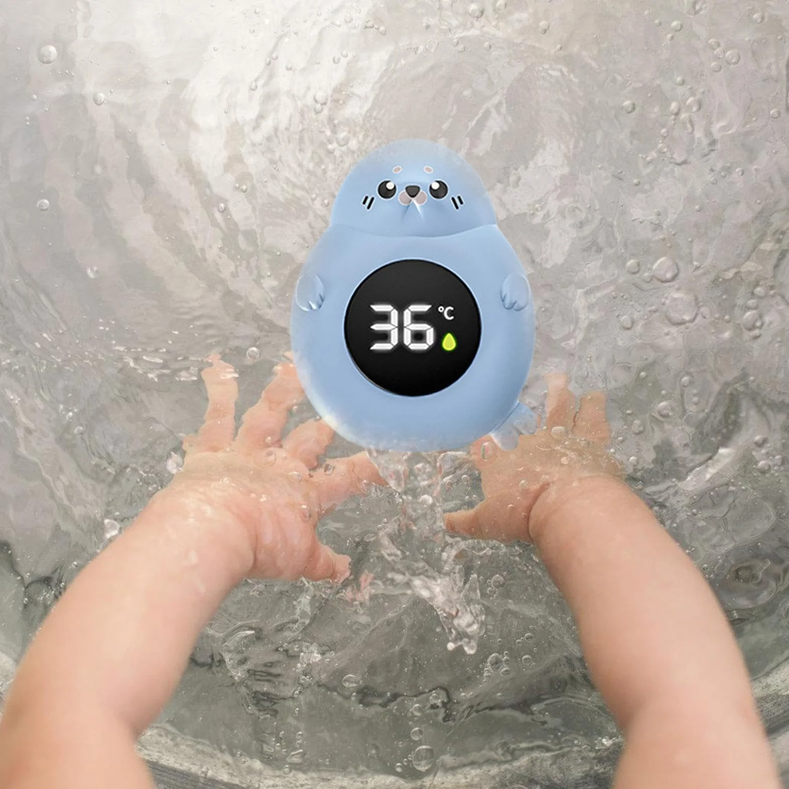 Thermomètre Numérique Étanche pour Bain Bébé 9x7cm